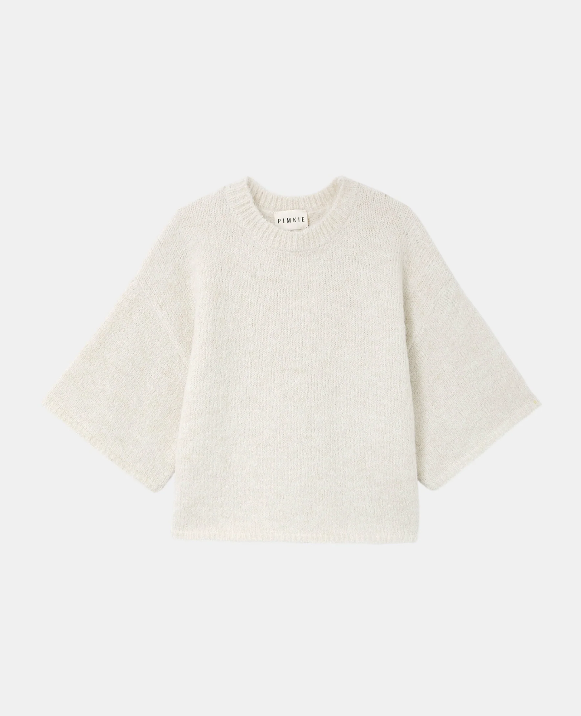 Pull manches courtes avec laine - Image 4