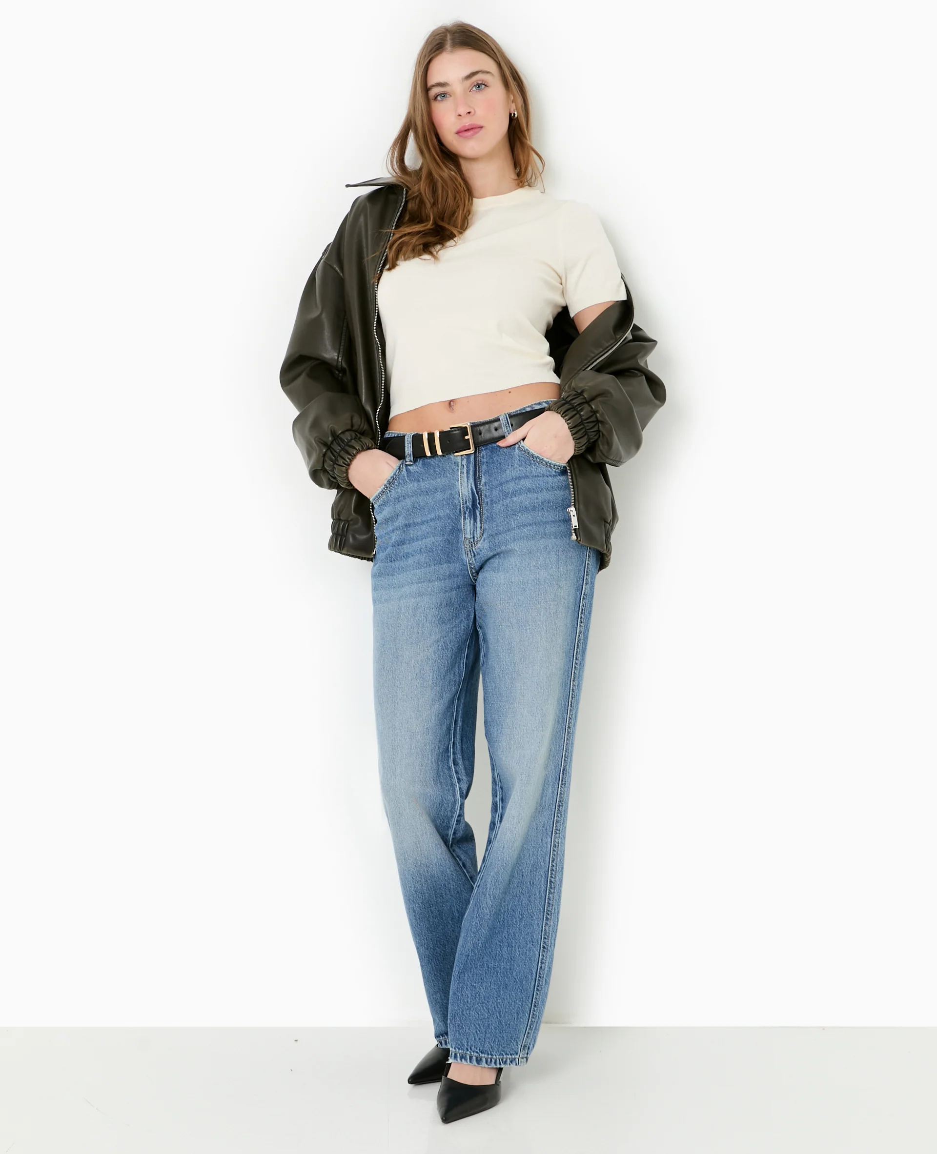 Pull manches courtes en maille fine - Image 7
