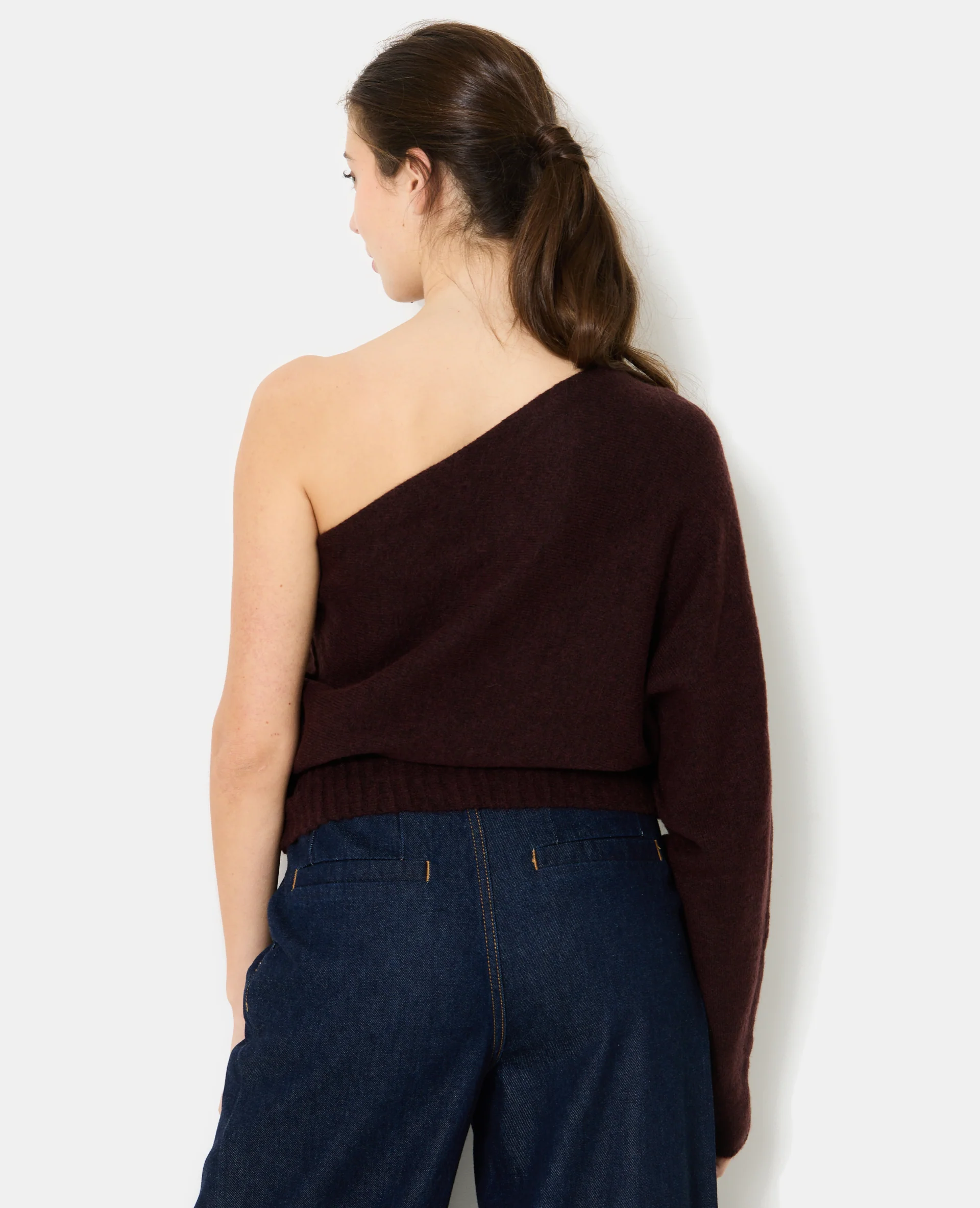 Pull one shoulder avec détail bijou - Image 6