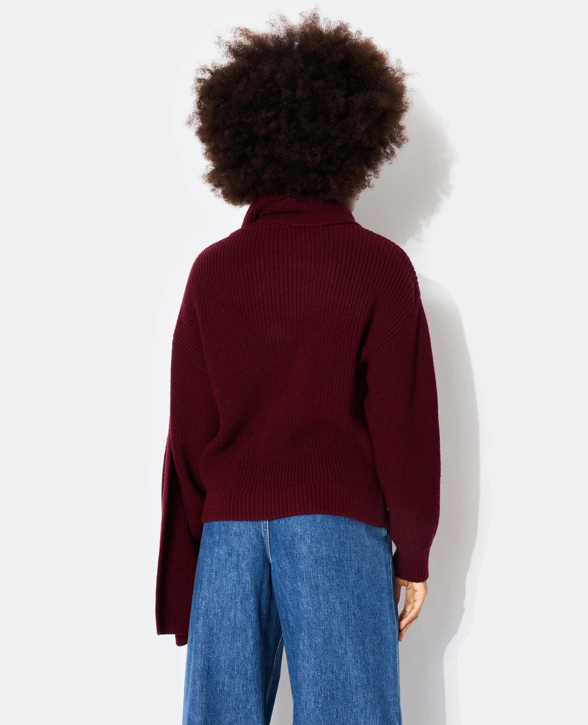 Pull oversize avec écharpe amovible - Image 6