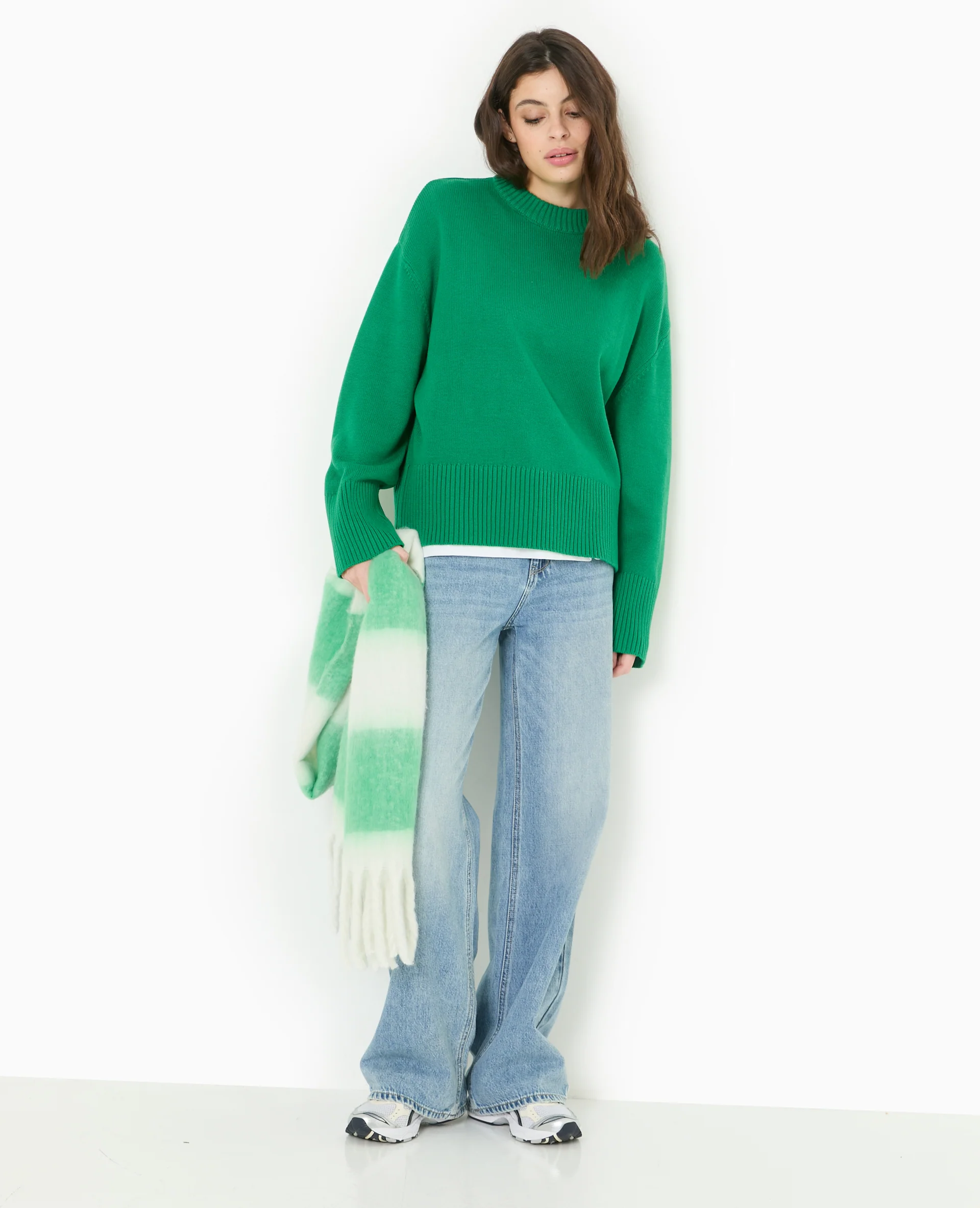 Pull oversize avec grands bord-côtes - Image 2