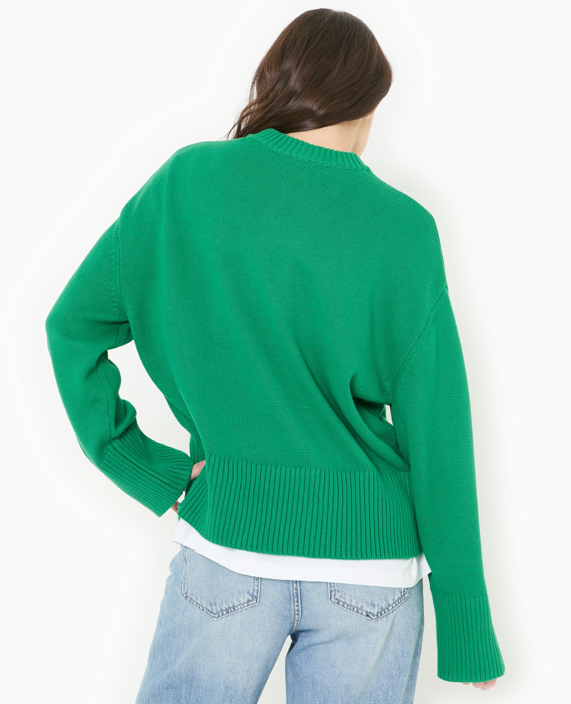Pull oversize avec grands bord-côtes - Image 6