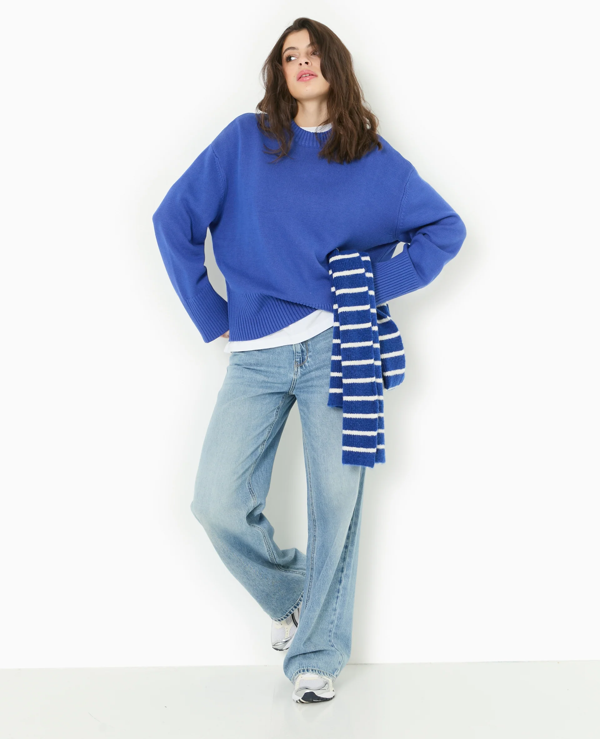 Pull oversize avec grands bord-cĂ´tes - Image 2