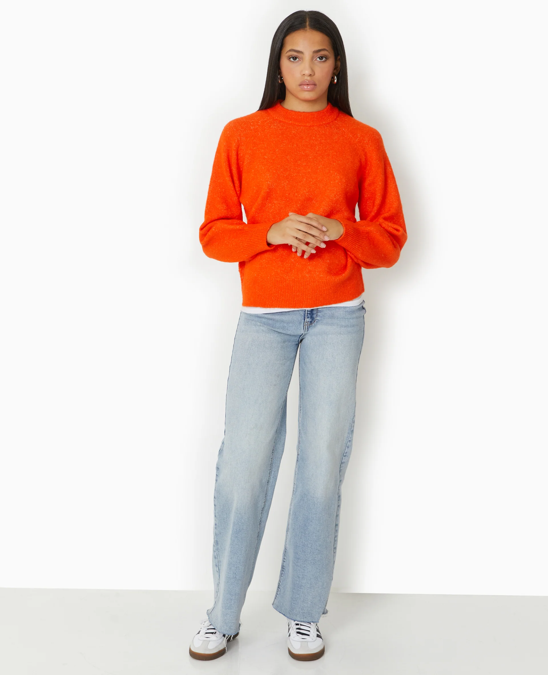 Pull oversize col rond manches raglan - Image 2