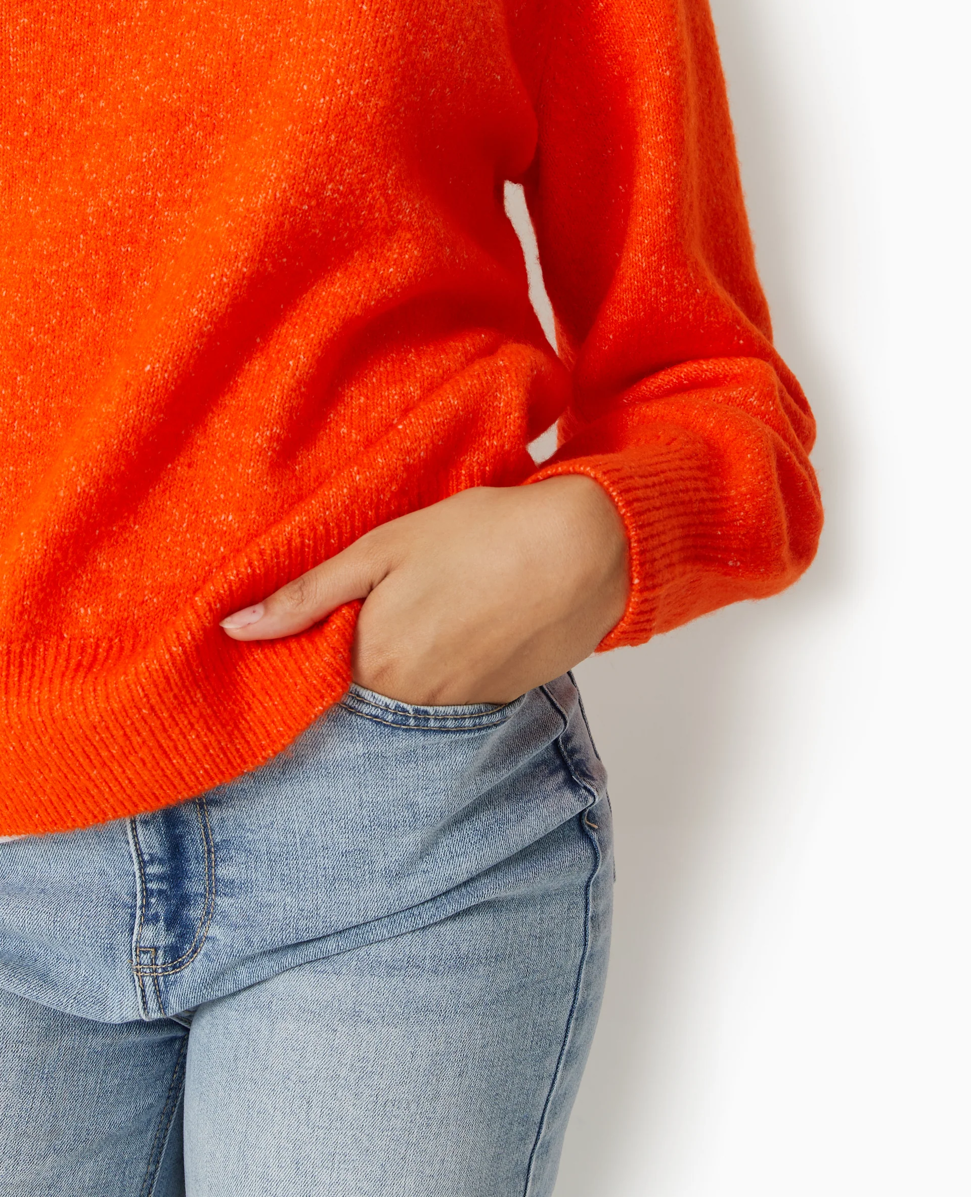 Pull oversize col rond manches raglan - Image 3