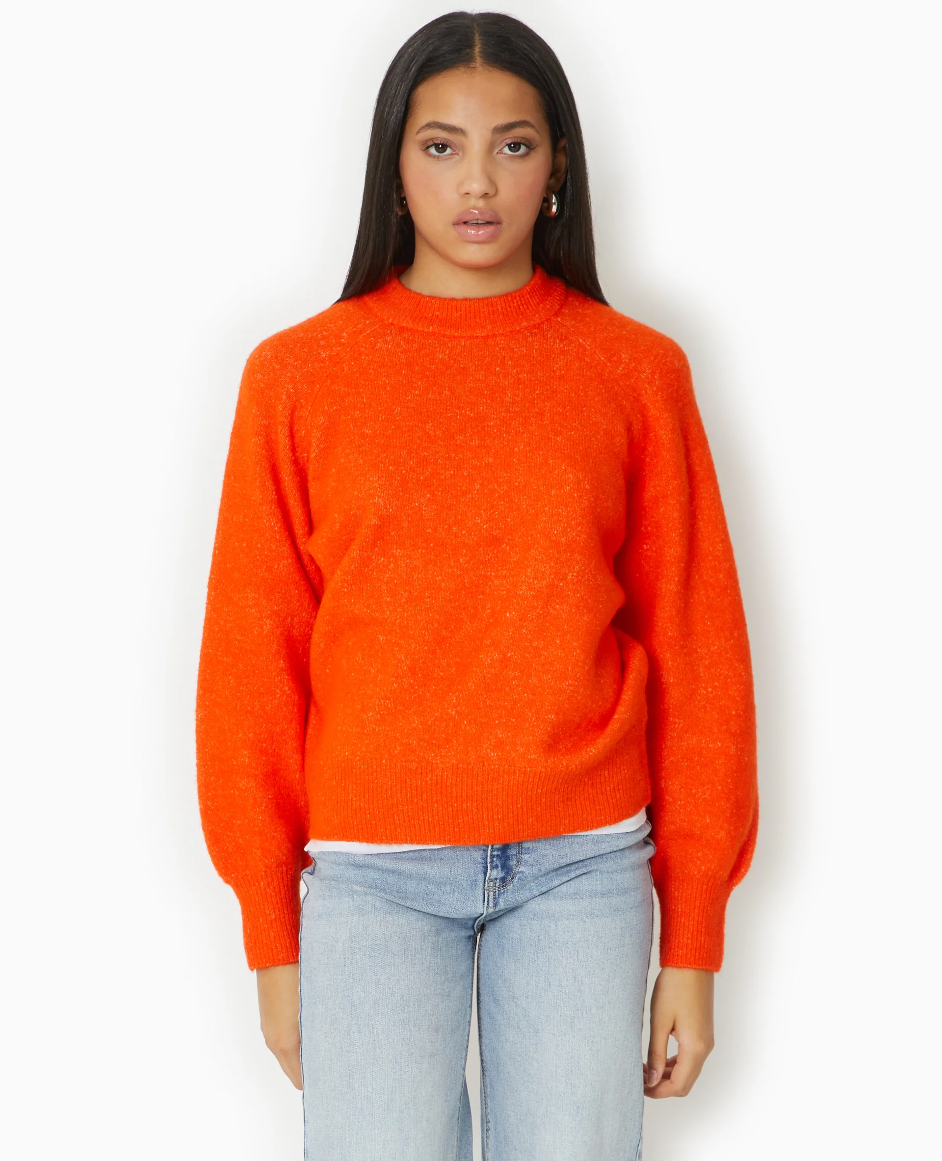 Pull oversize col rond manches raglan - Image 5