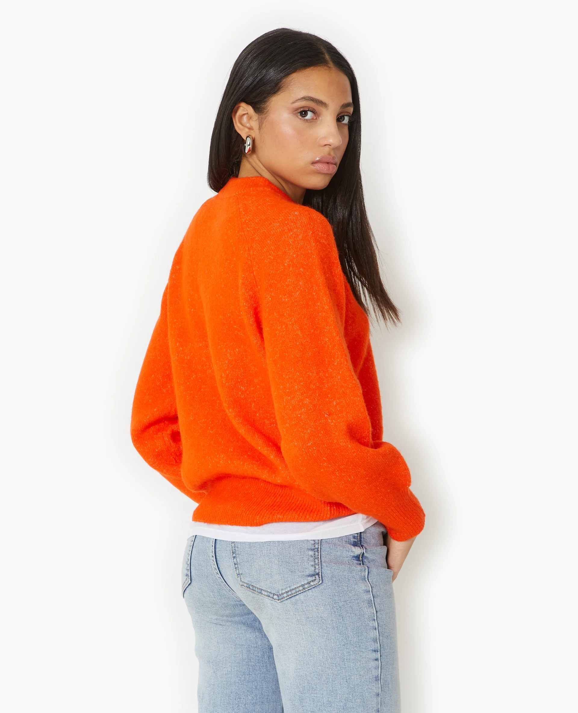 Pull oversize col rond manches raglan - Image 6