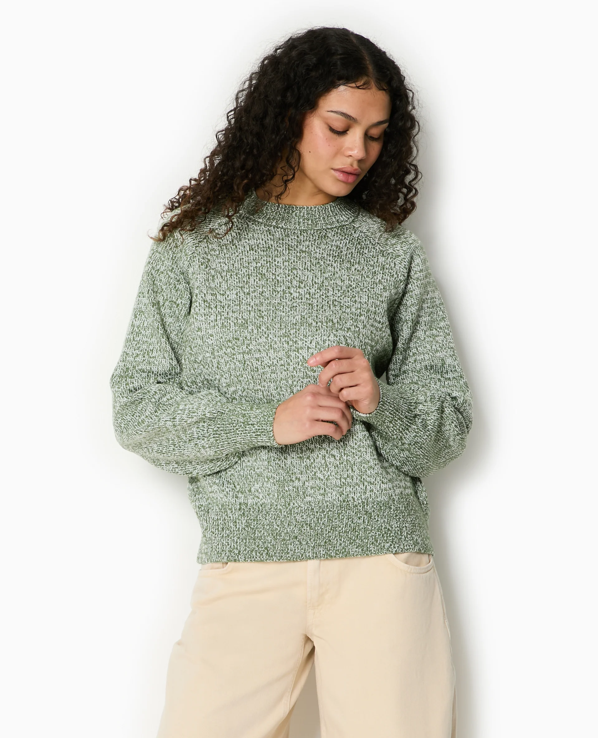 Pull oversize en maille moulinée - Image 5