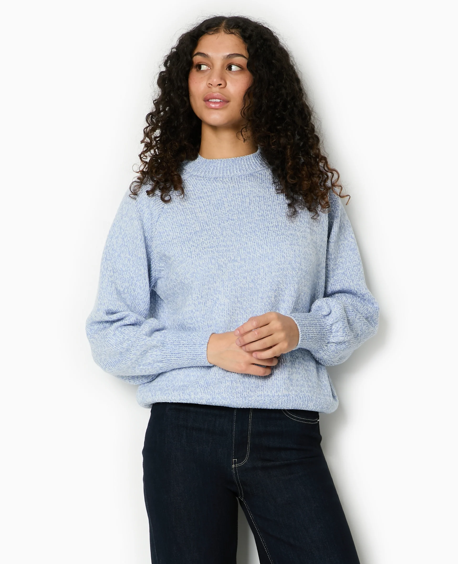Pull oversize en maille moulinée - Image 5