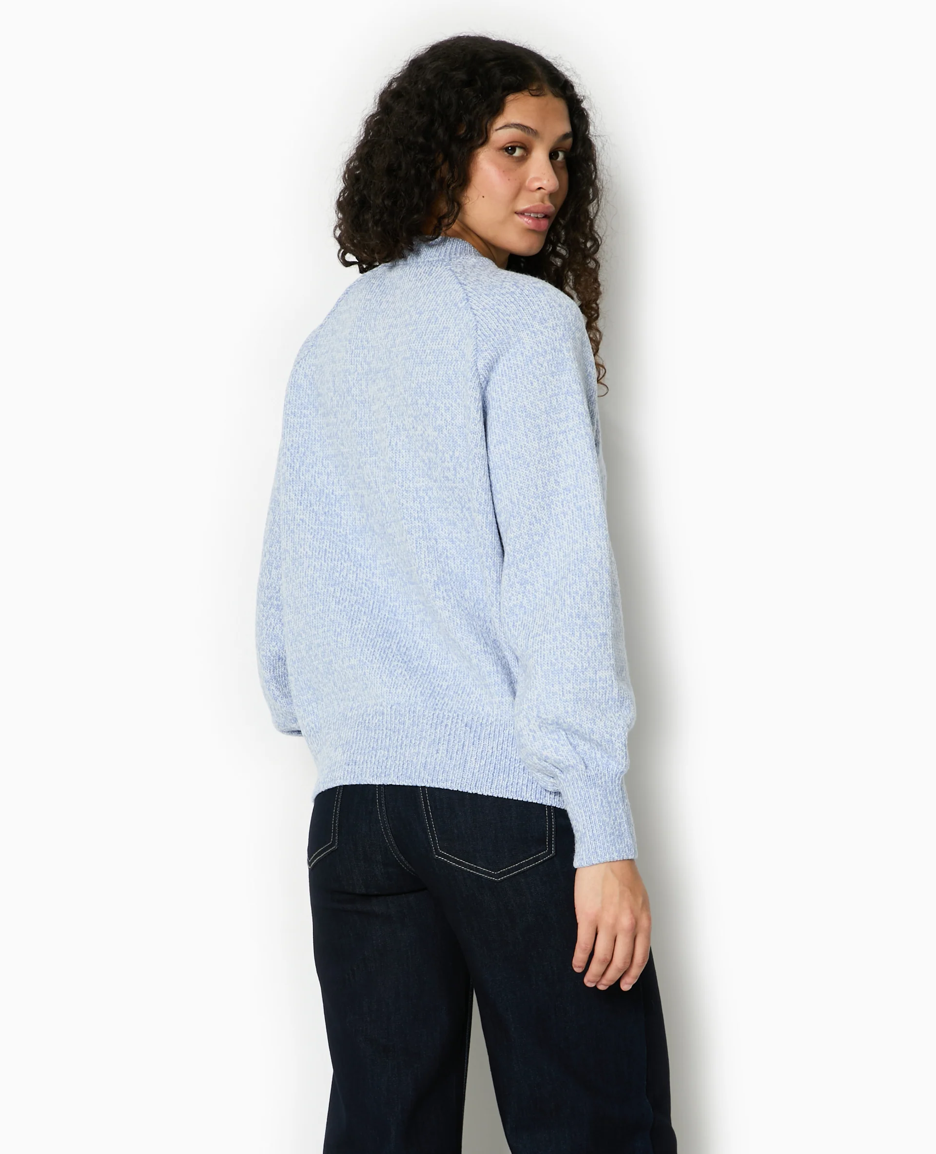 Pull oversize en maille moulinée - Image 6