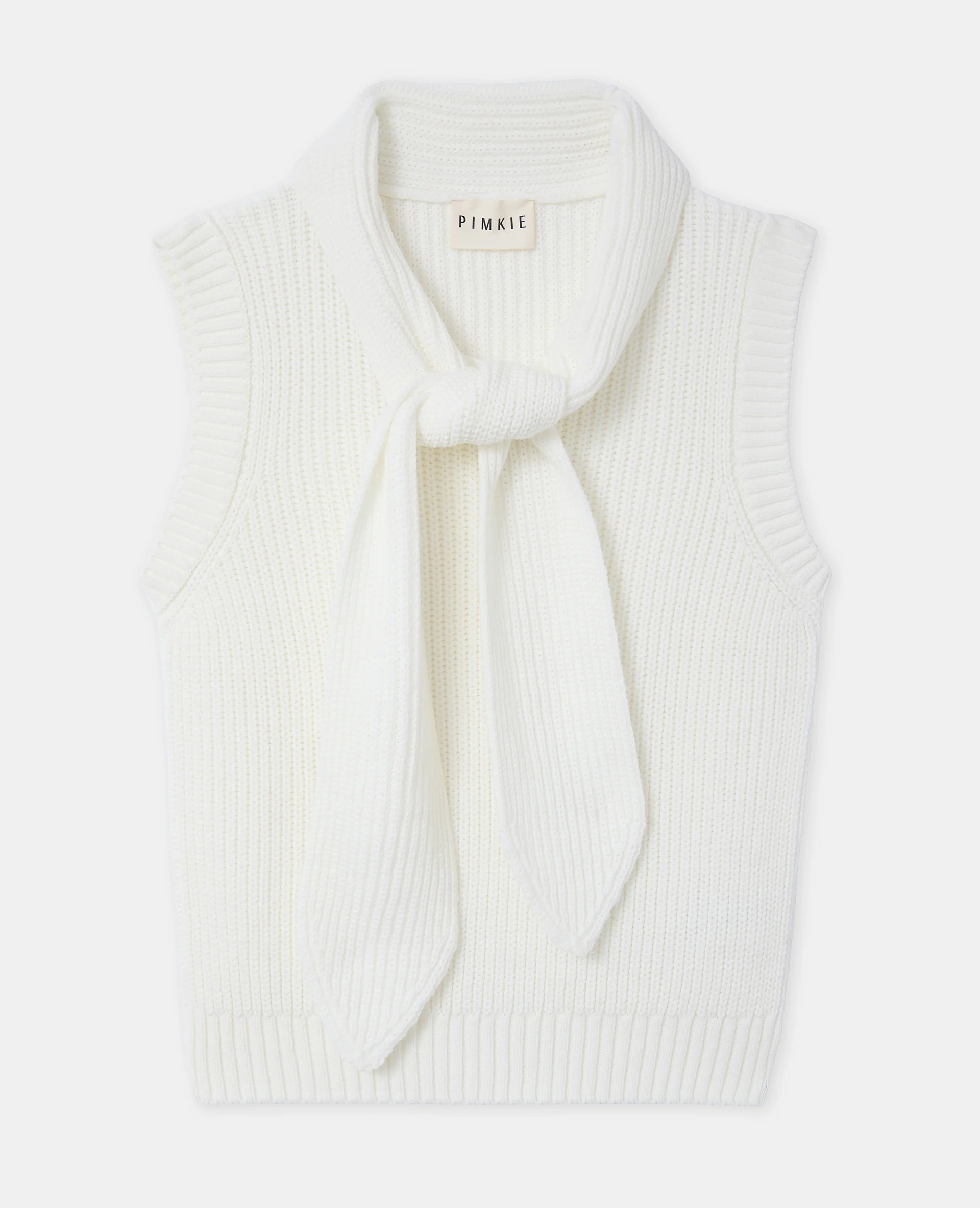 Pull sans manches avec col Ă nouer - Image 4