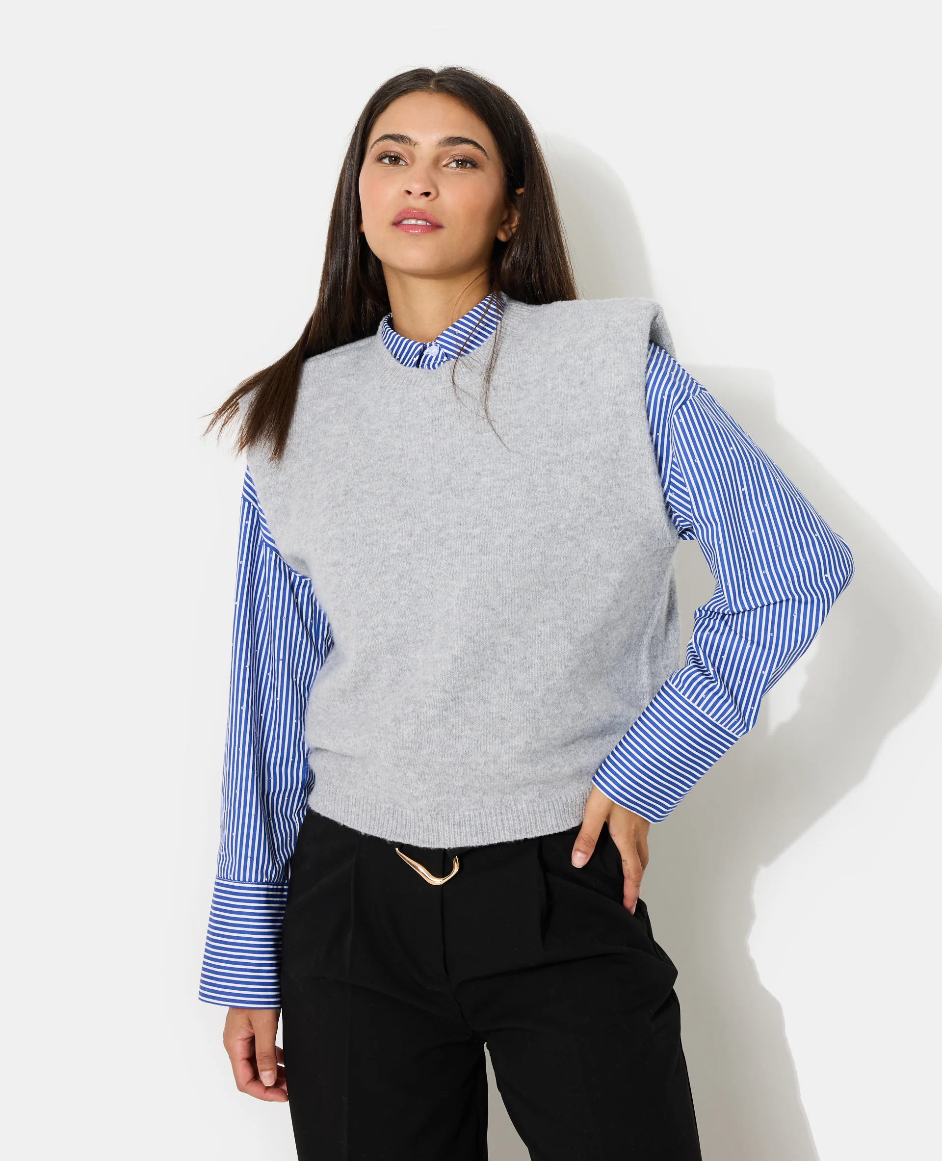 Pull sans manches avec épaulettes - Image 5
