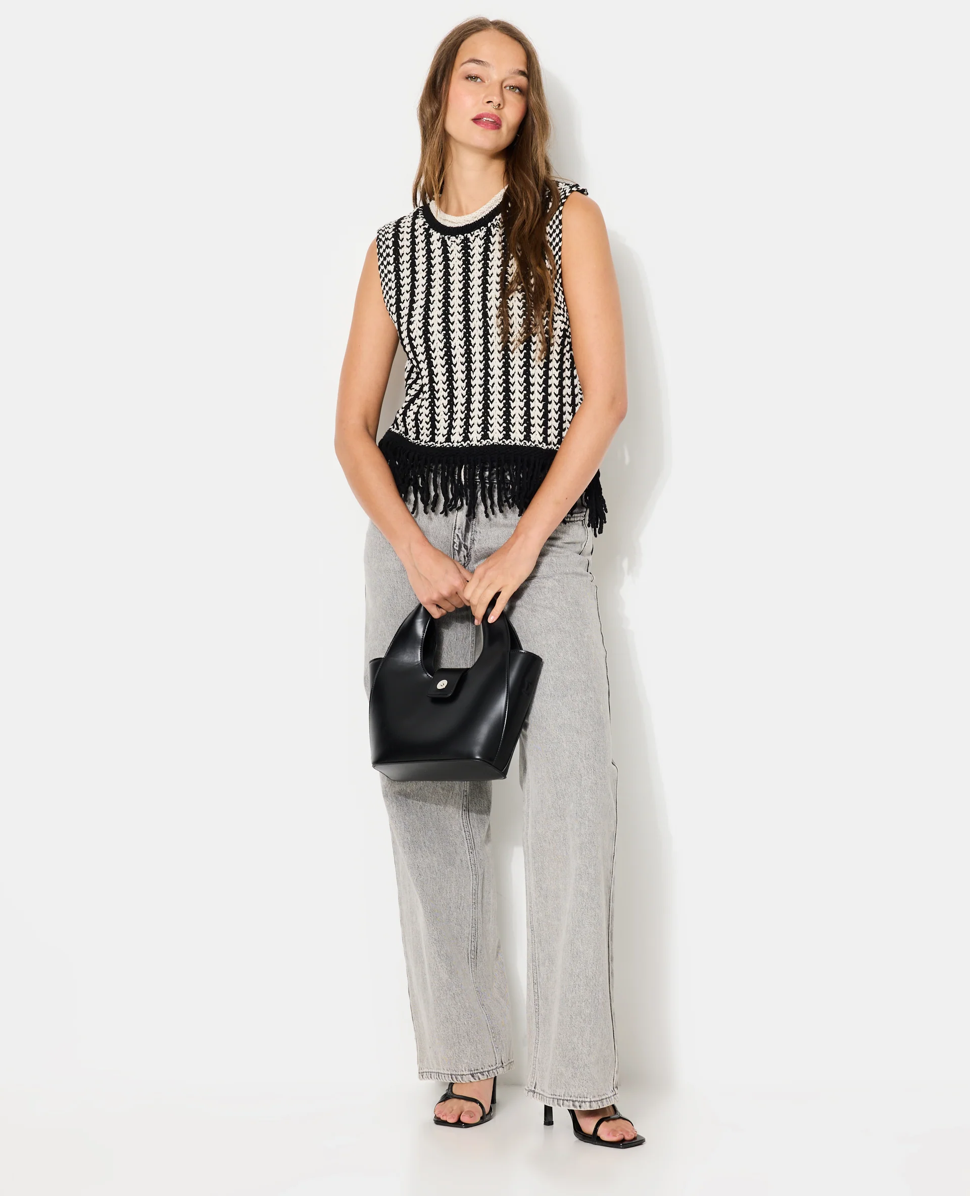 Pull sans manches avec franges - Image 3