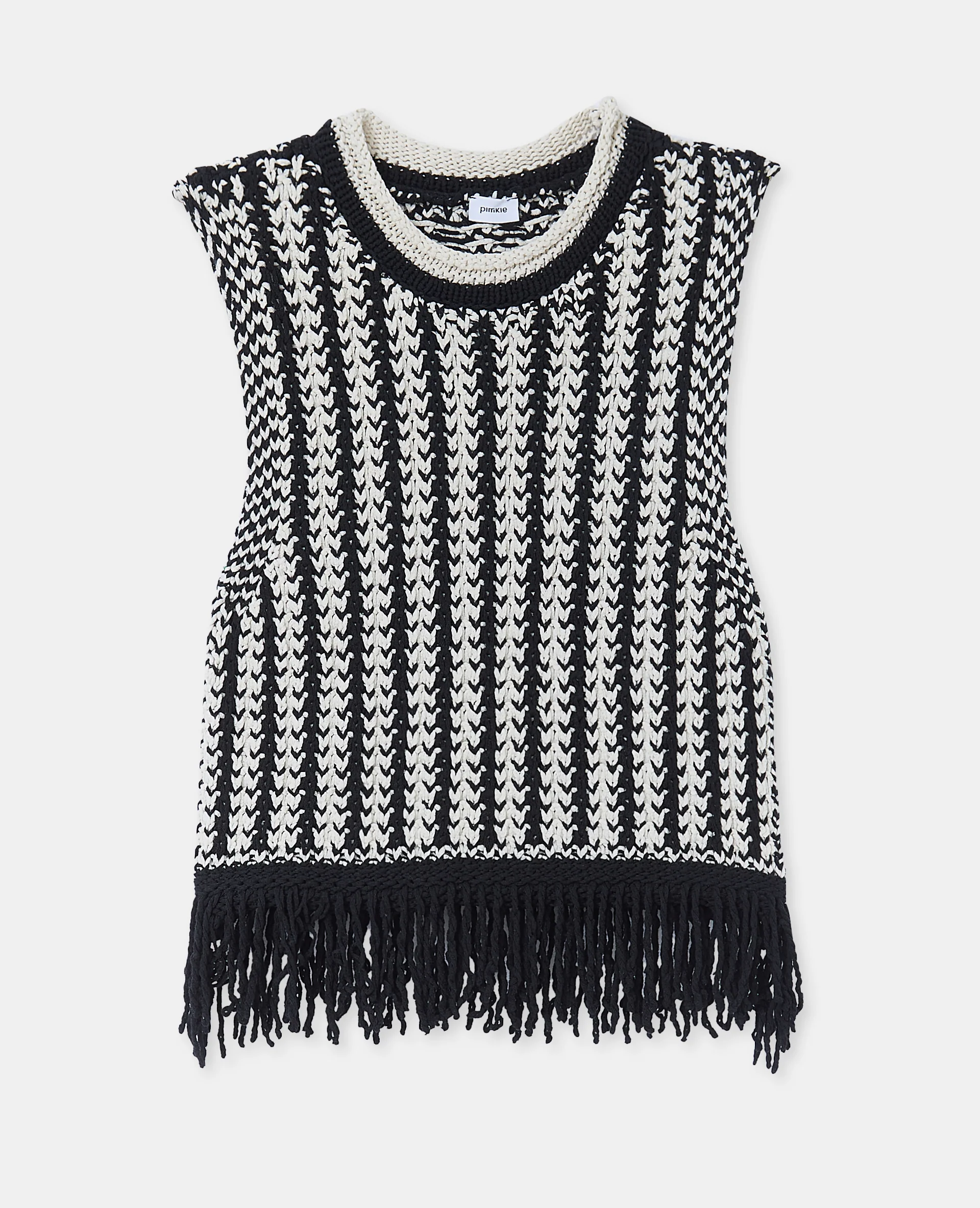 Pull sans manches avec franges - Image 4