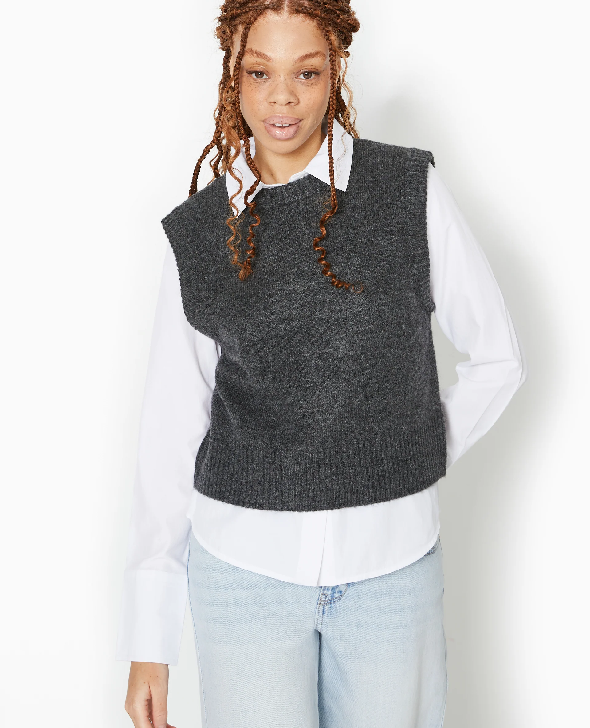 Pull sans manches avec laine - Image 5