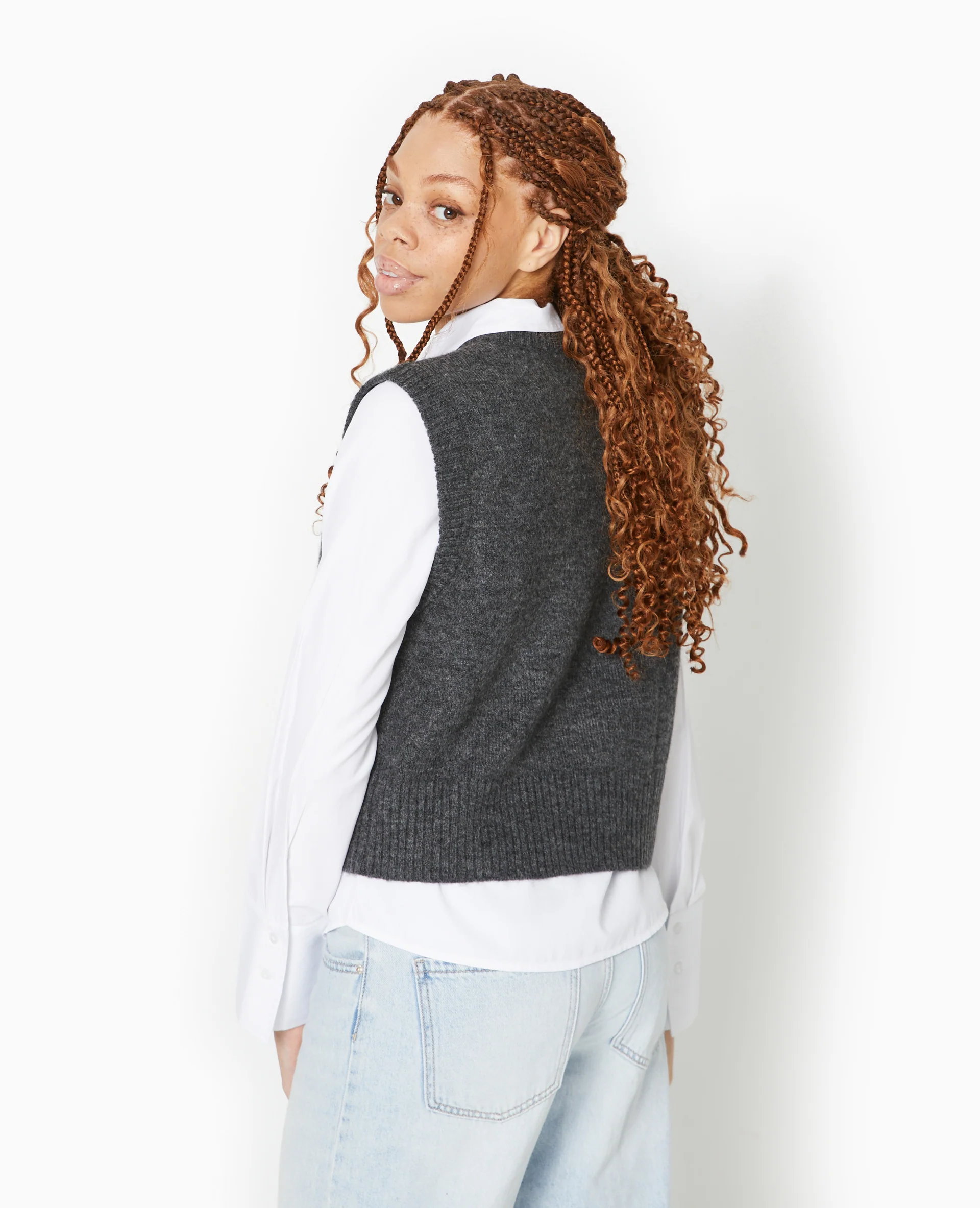 Pull sans manches avec laine - Image 6