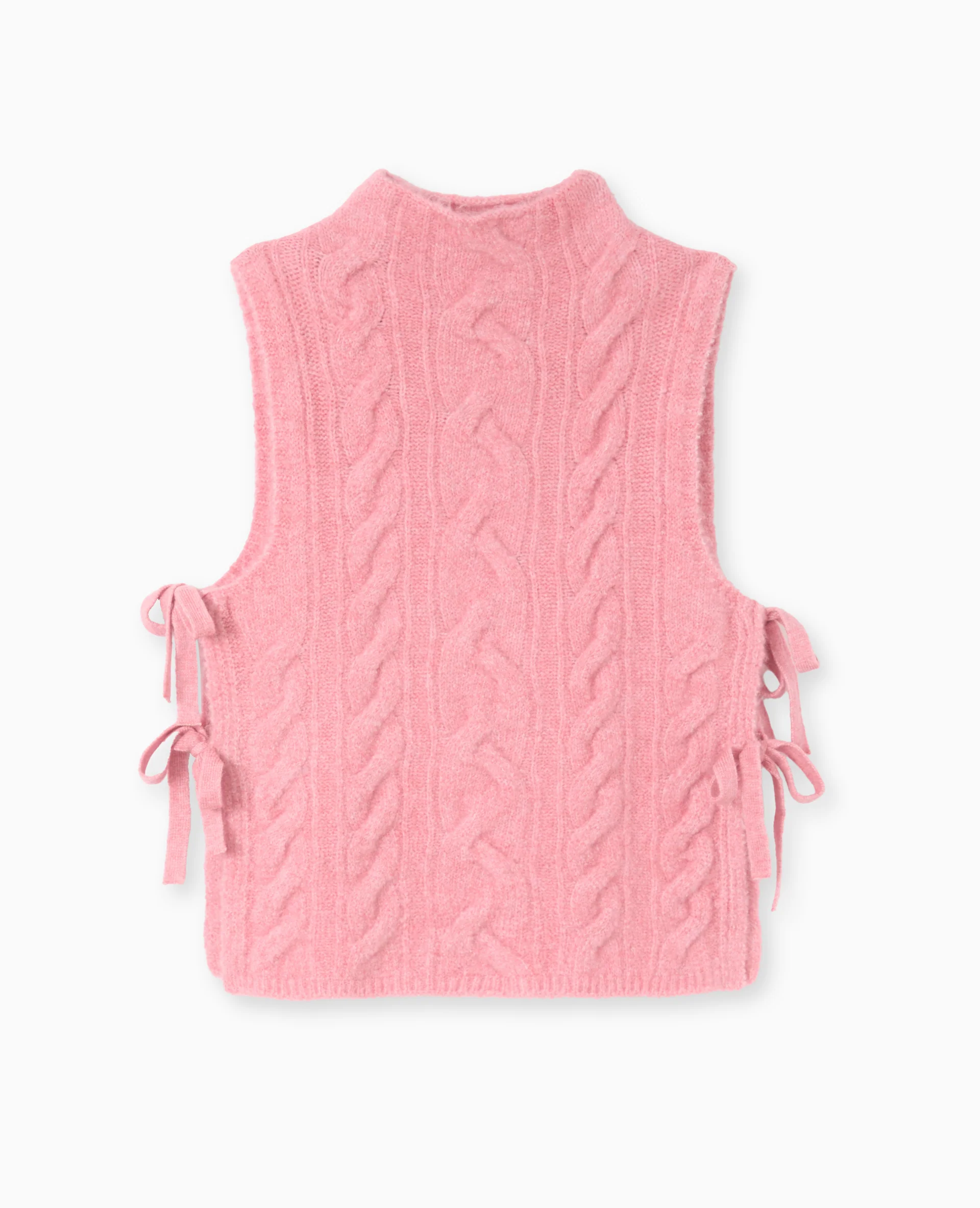 Pull sans manches avec nouettes sur les côtés - Image 4