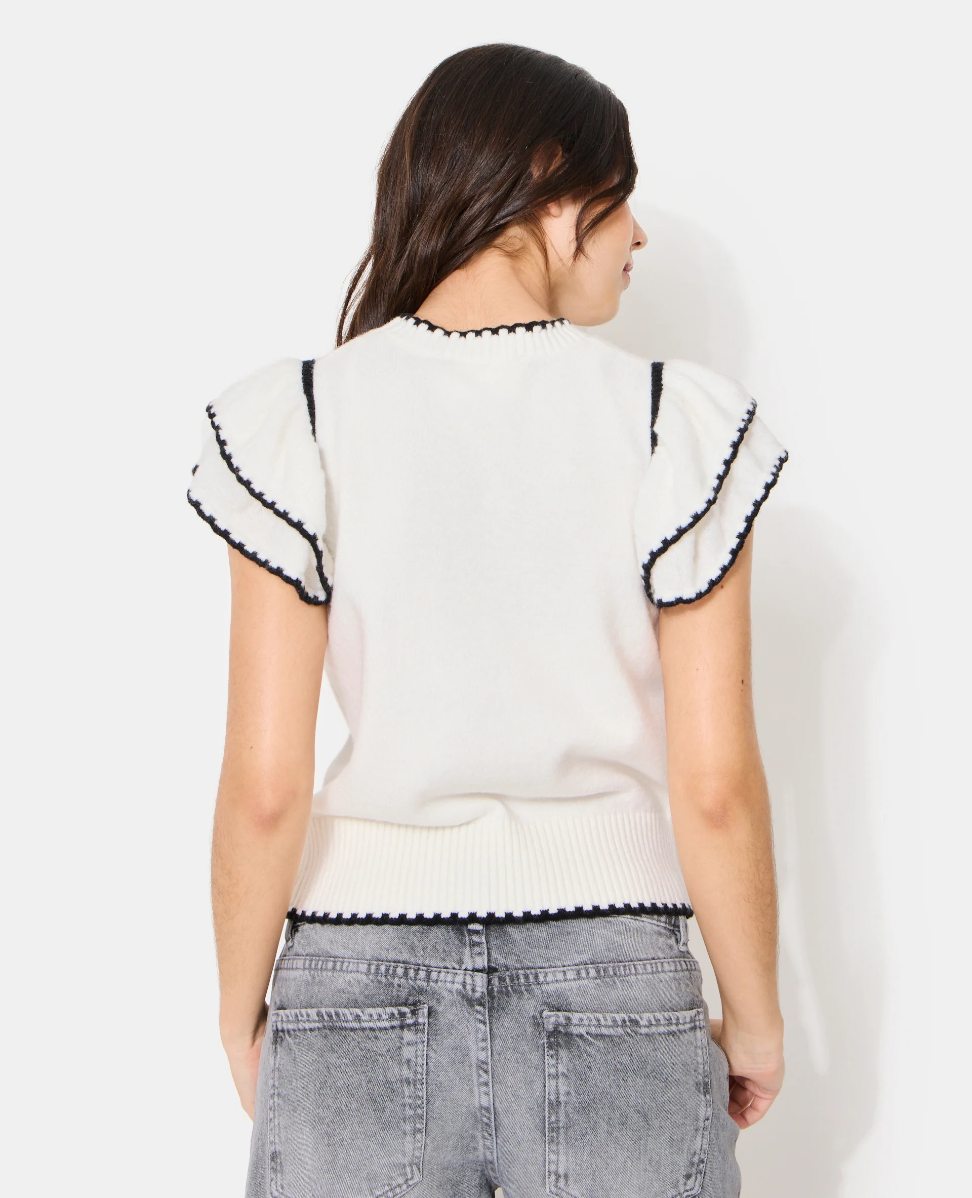 Pull sans manches avec volants - Image 6