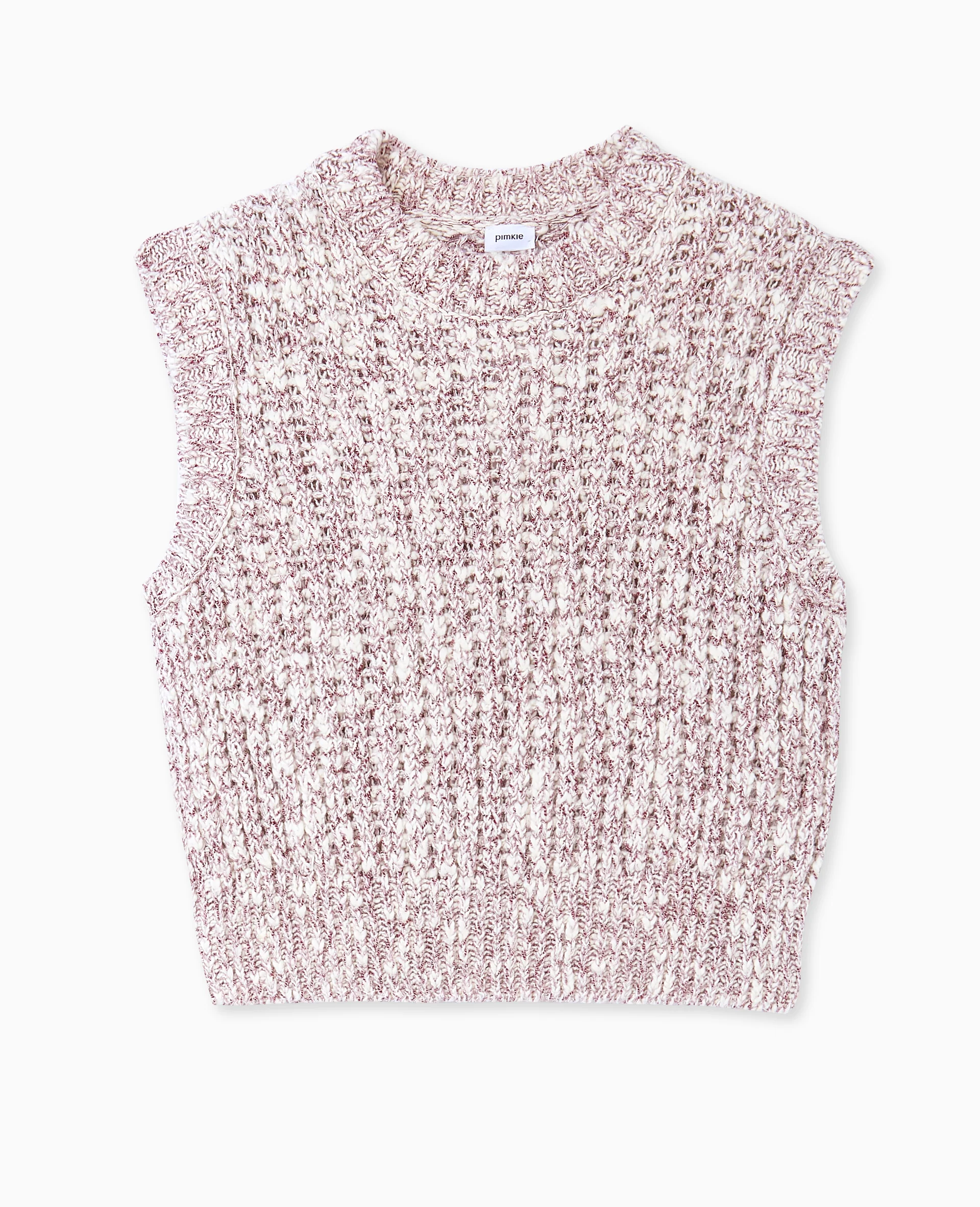 Pull sans manches en maille moulinée - Image 4