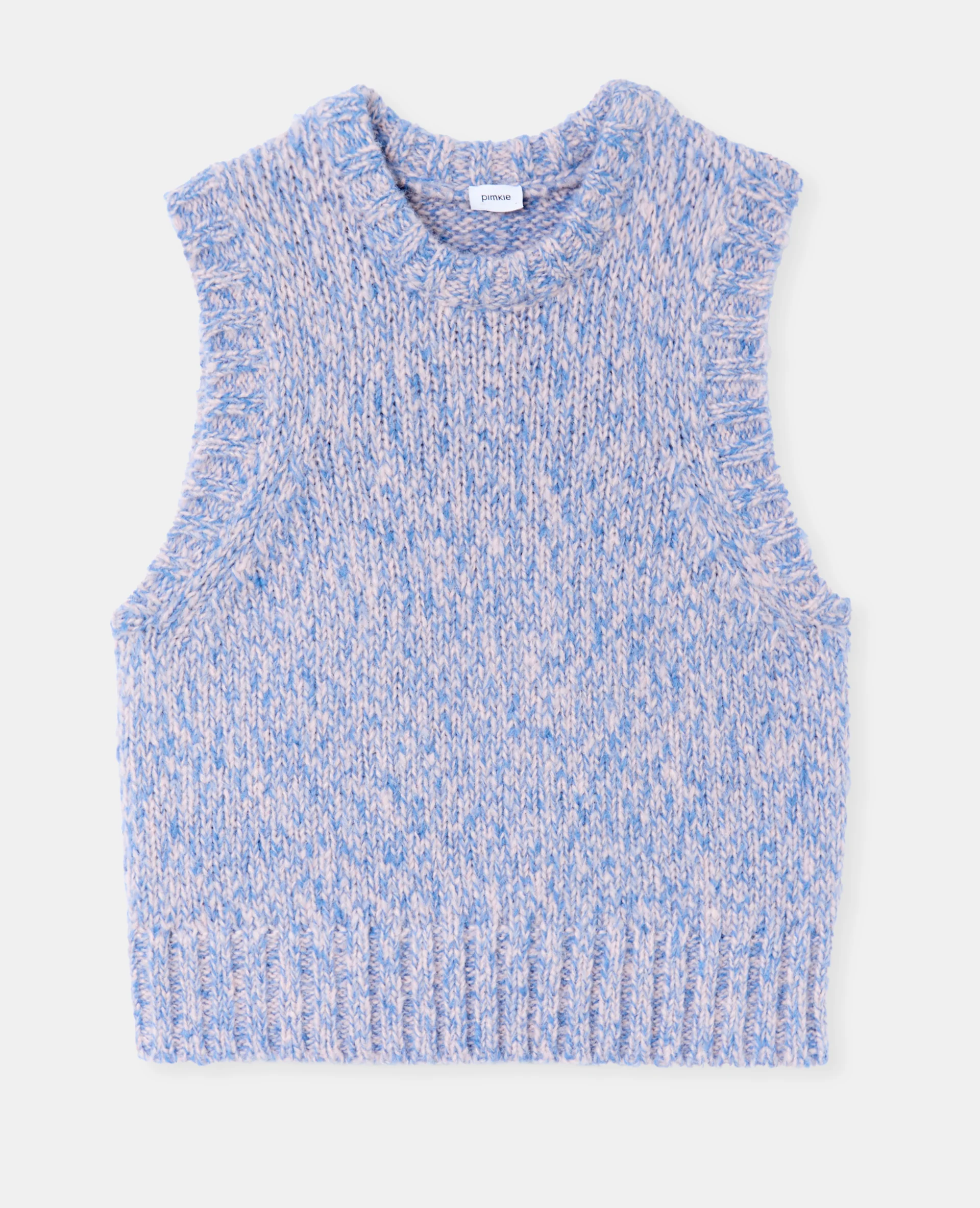 Pull sans manches en maille moulinée - Image 4