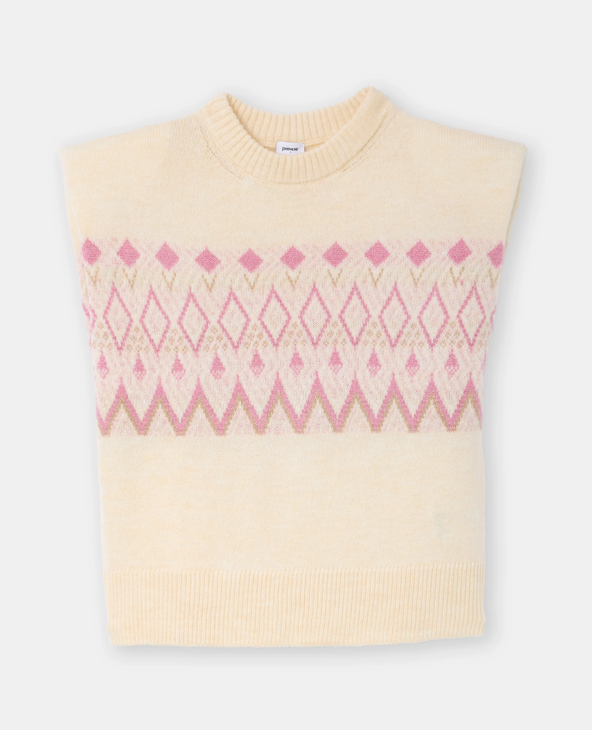 Pull sans manches motif jacquard - Image 4