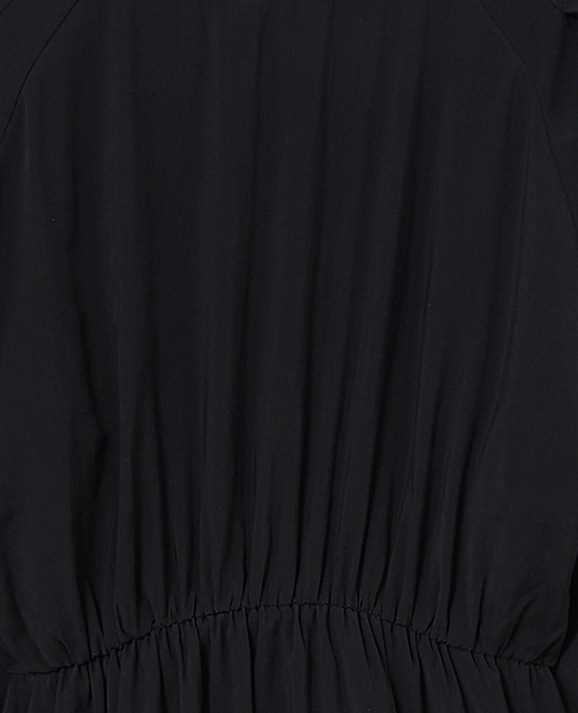 Robe courte avec taille élastiquée en tissu fluide - Image 8