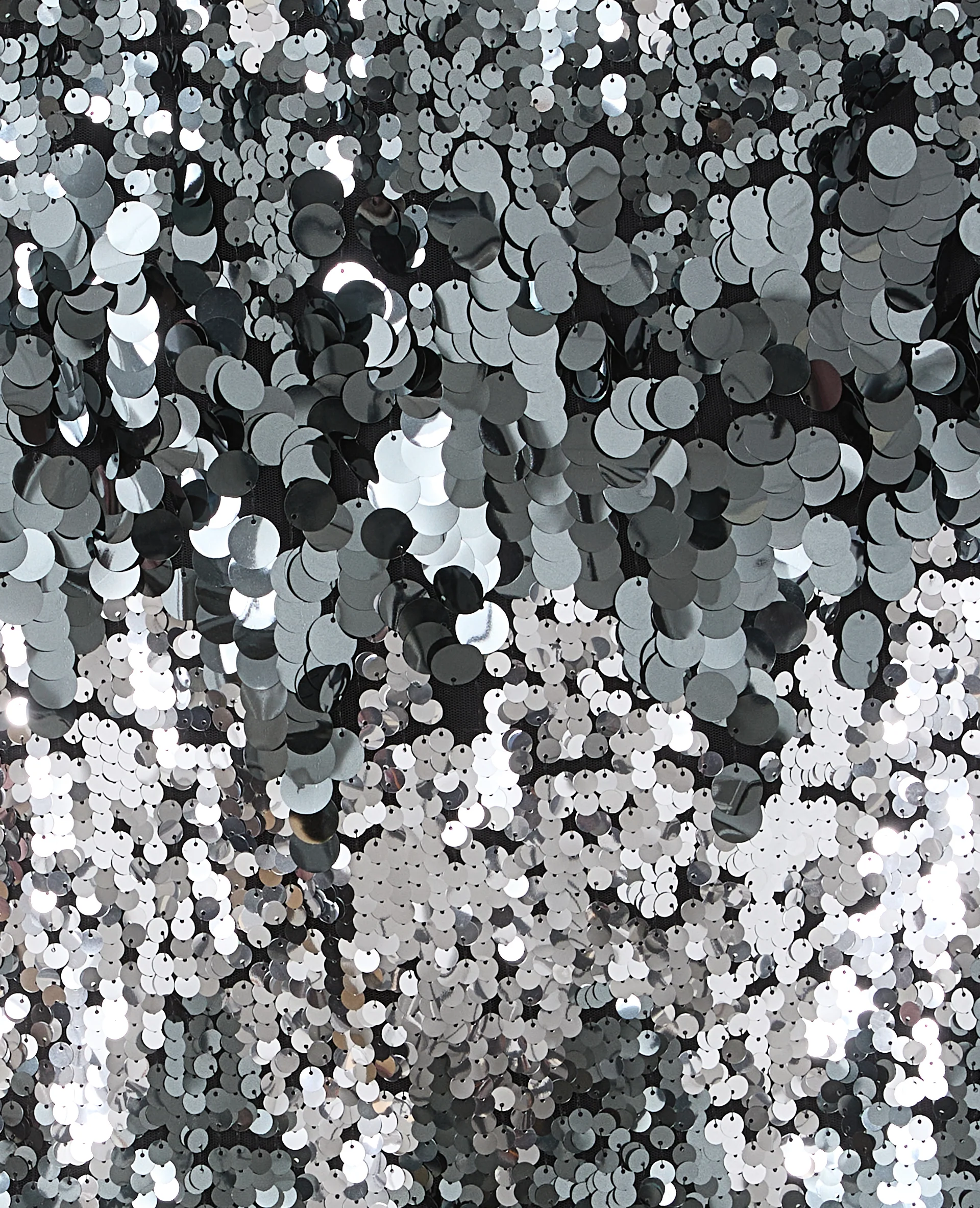 Robe courte dos-nu en velours avec sequins - Image 7