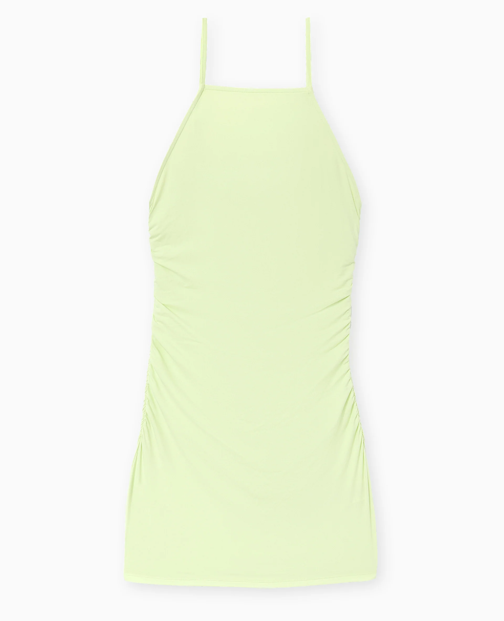 Robe courte en maille extensible avec fronces - Image 4