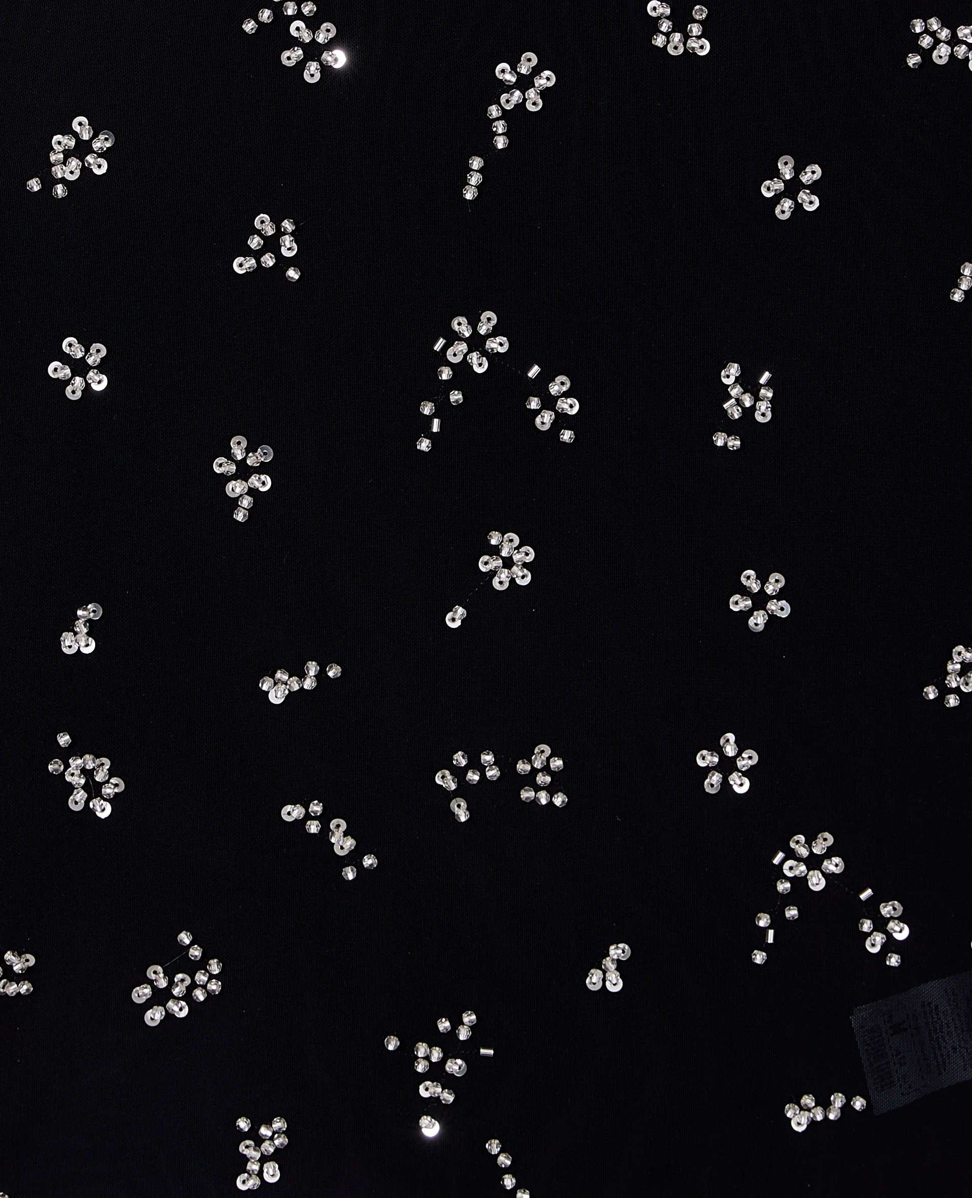 Robe courte en résille avec perles et sequins - Image 7