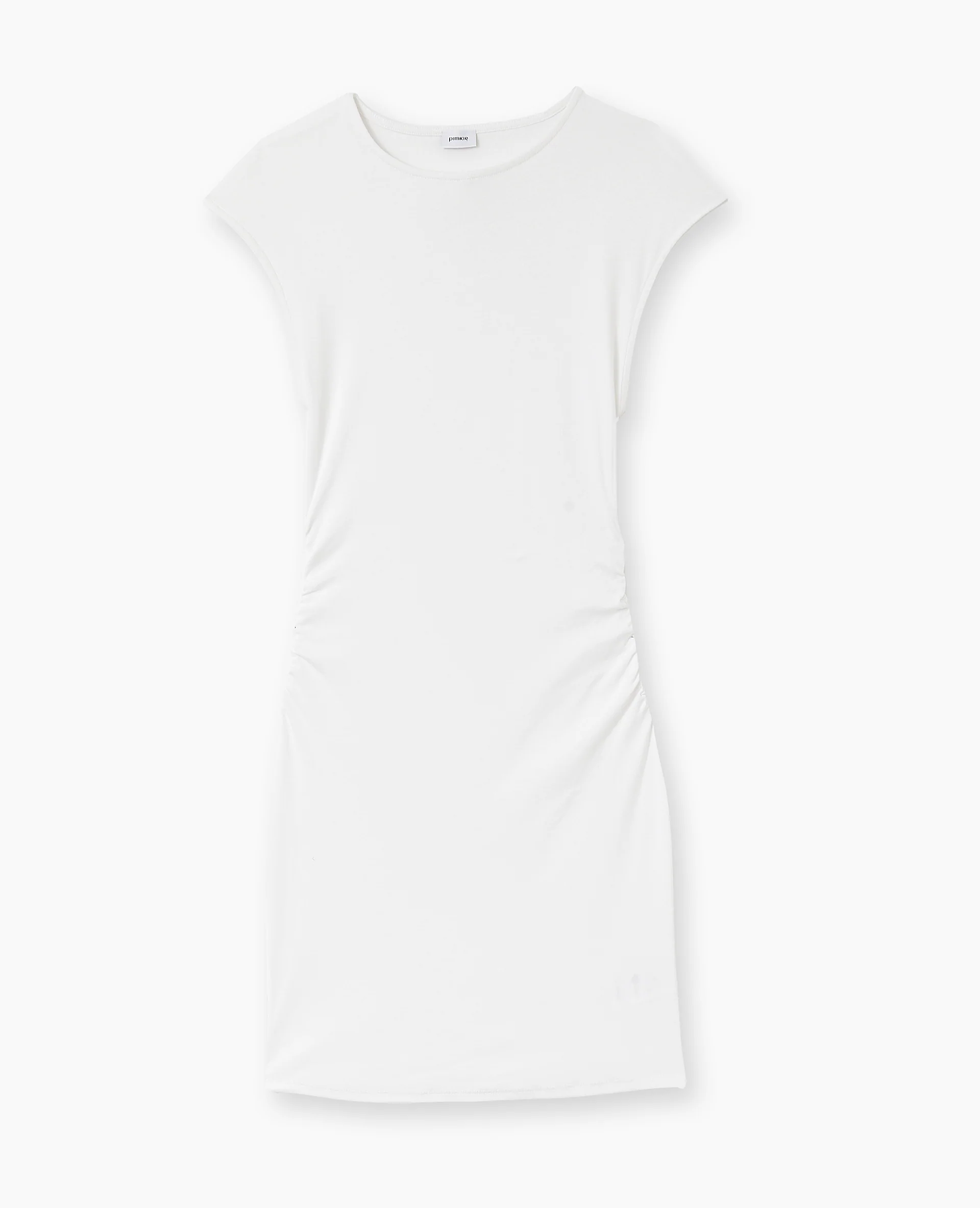 Robe courte sans manches avec fronces côtés - Image 4