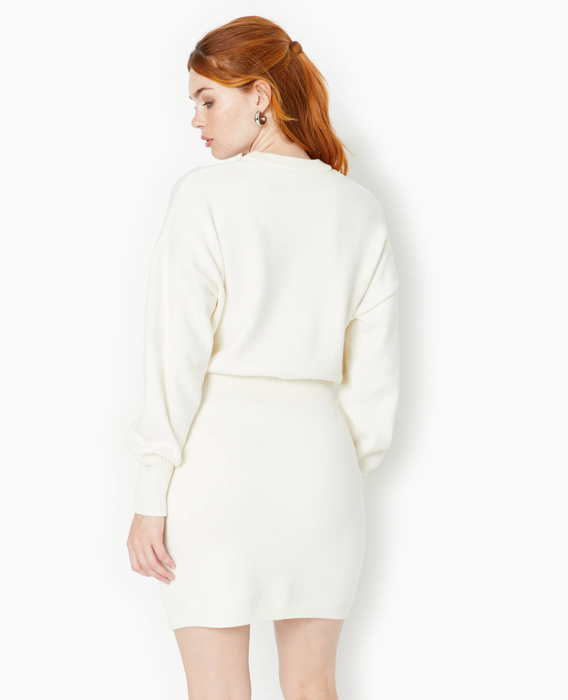 Robe en maille avec taille marquée - Image 6