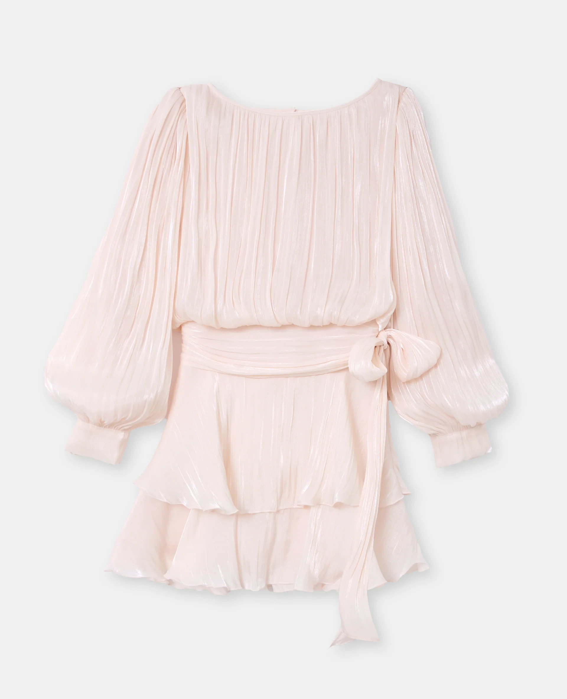 Robe en tissu brillant avec effet drapé - Image 4