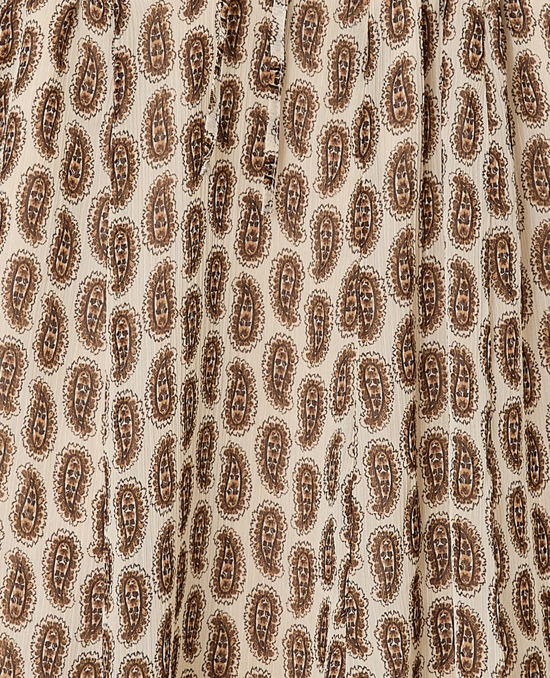 Robe en voile avec volants motifs cachemire - Image 8