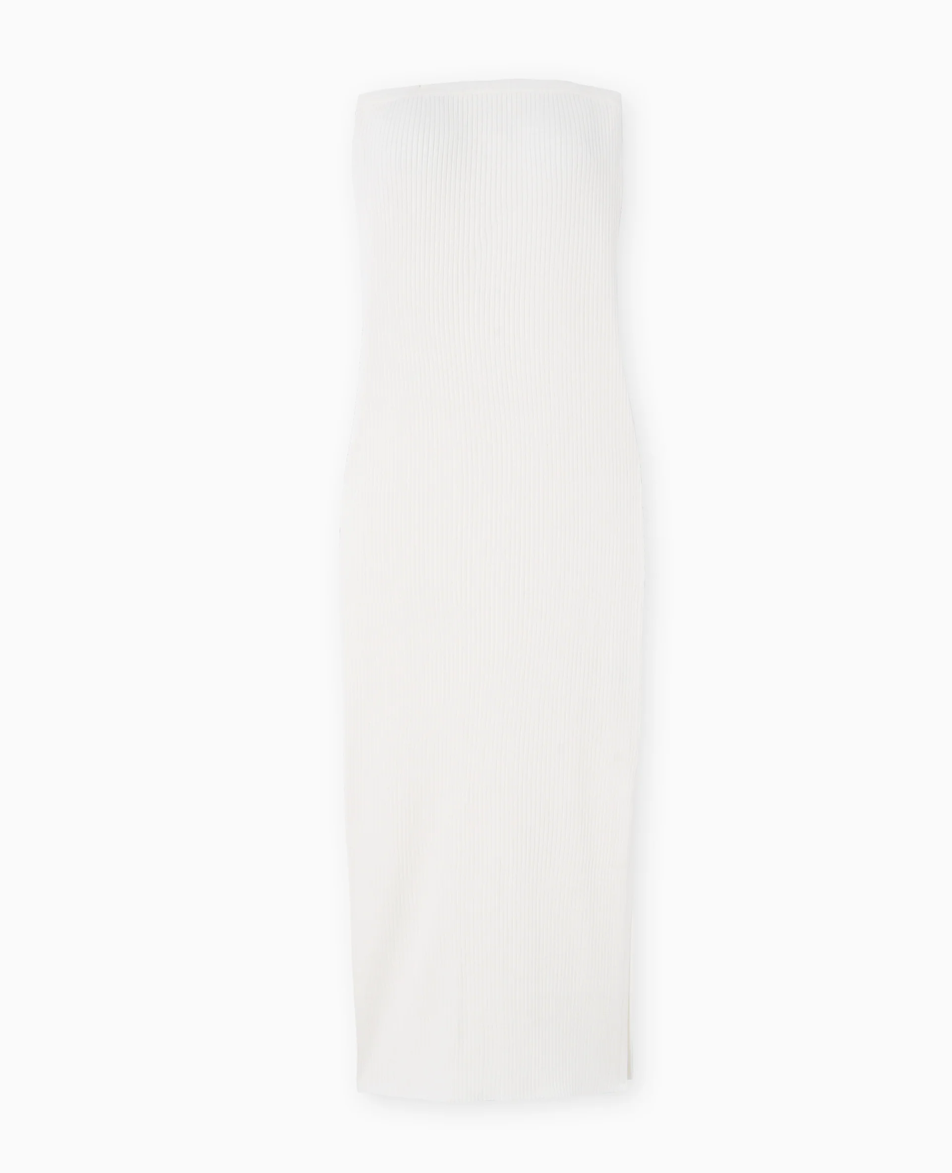 Robe longue bustier en maille côtelée - Image 4