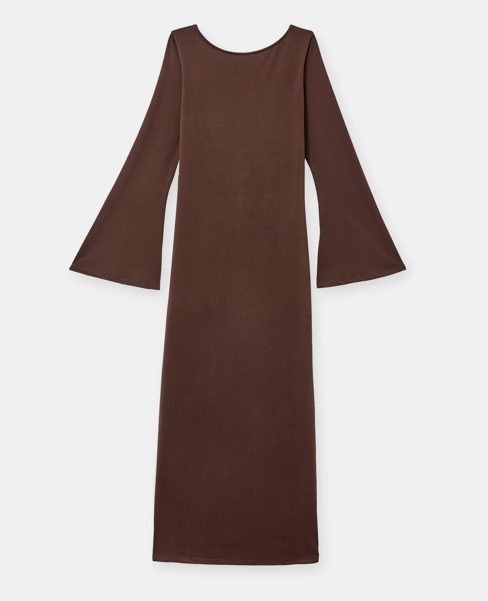Robe longue dos nu avec manches flare - Image 4