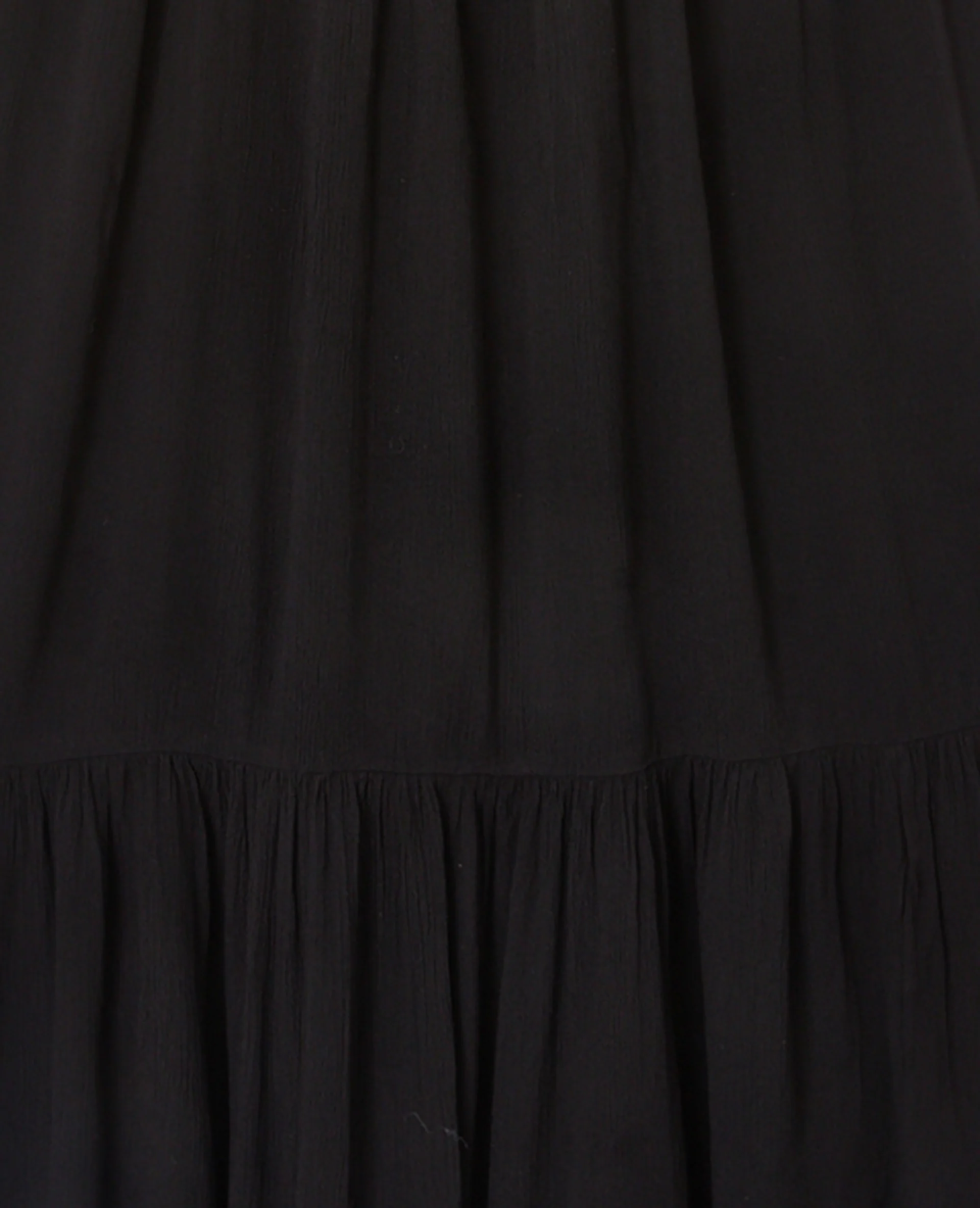 Robe longue évasée avec volant et bretelles fines - Image 7