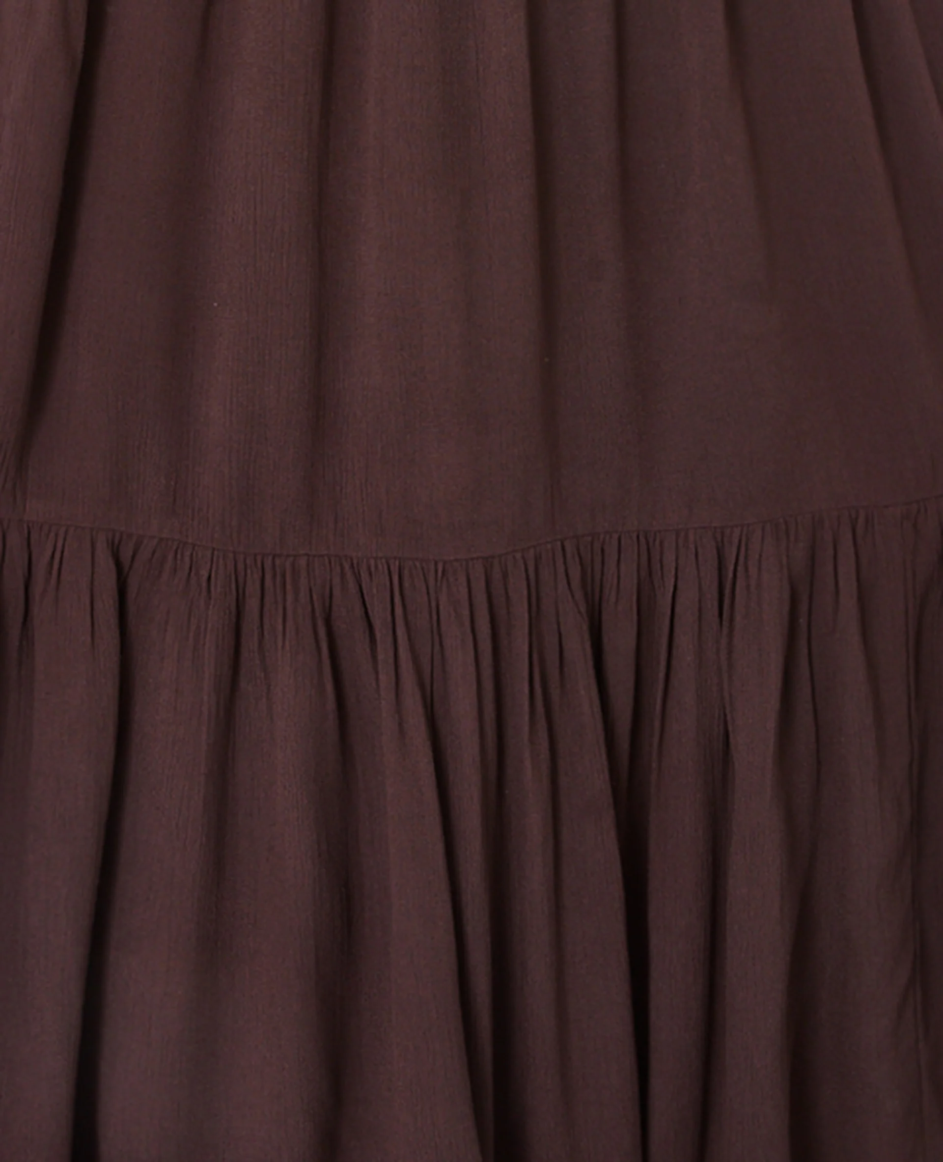 Robe longue évasée avec volant et bretelles fines - Image 7