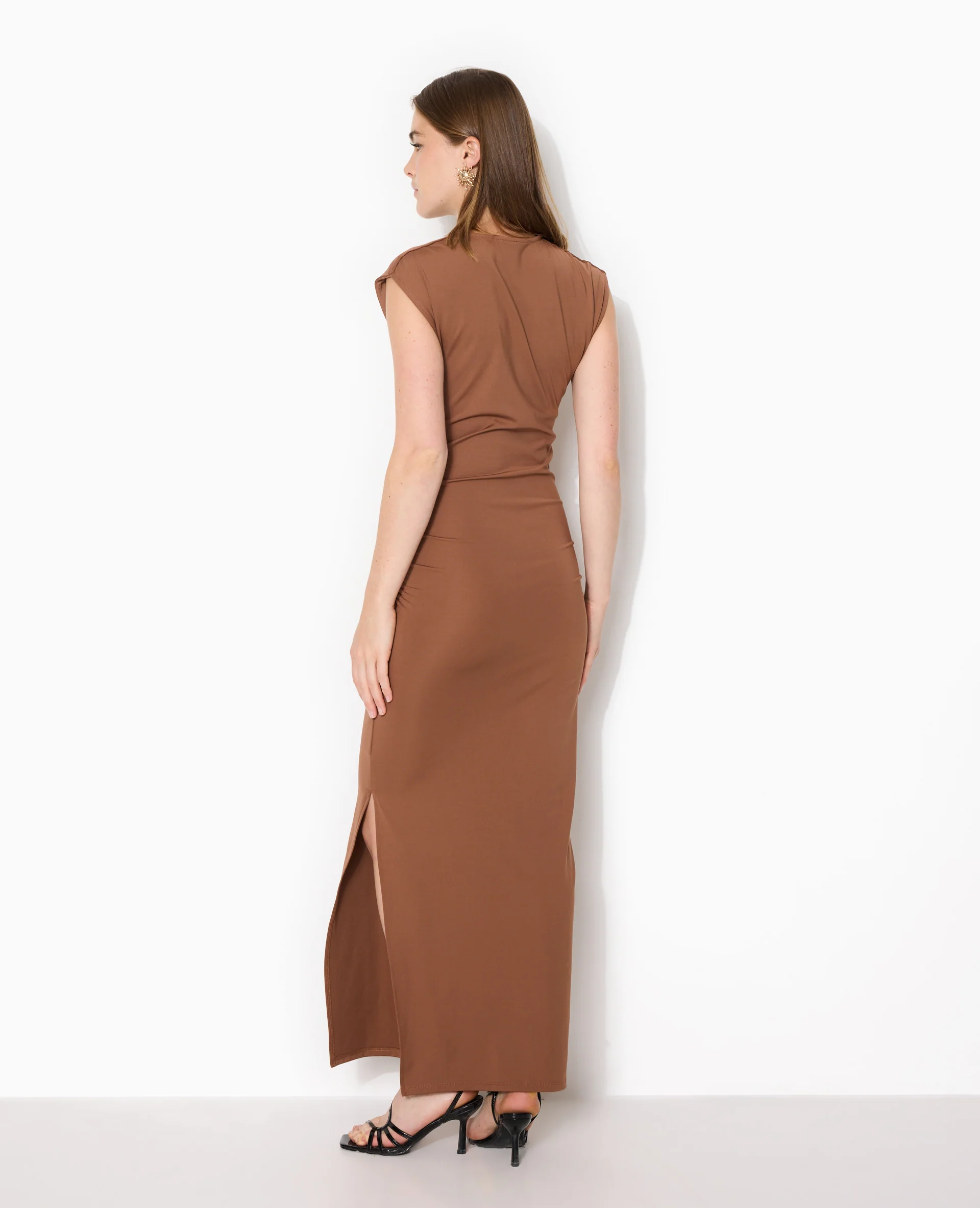 Robe longue sans manches avec fronces - Image 6