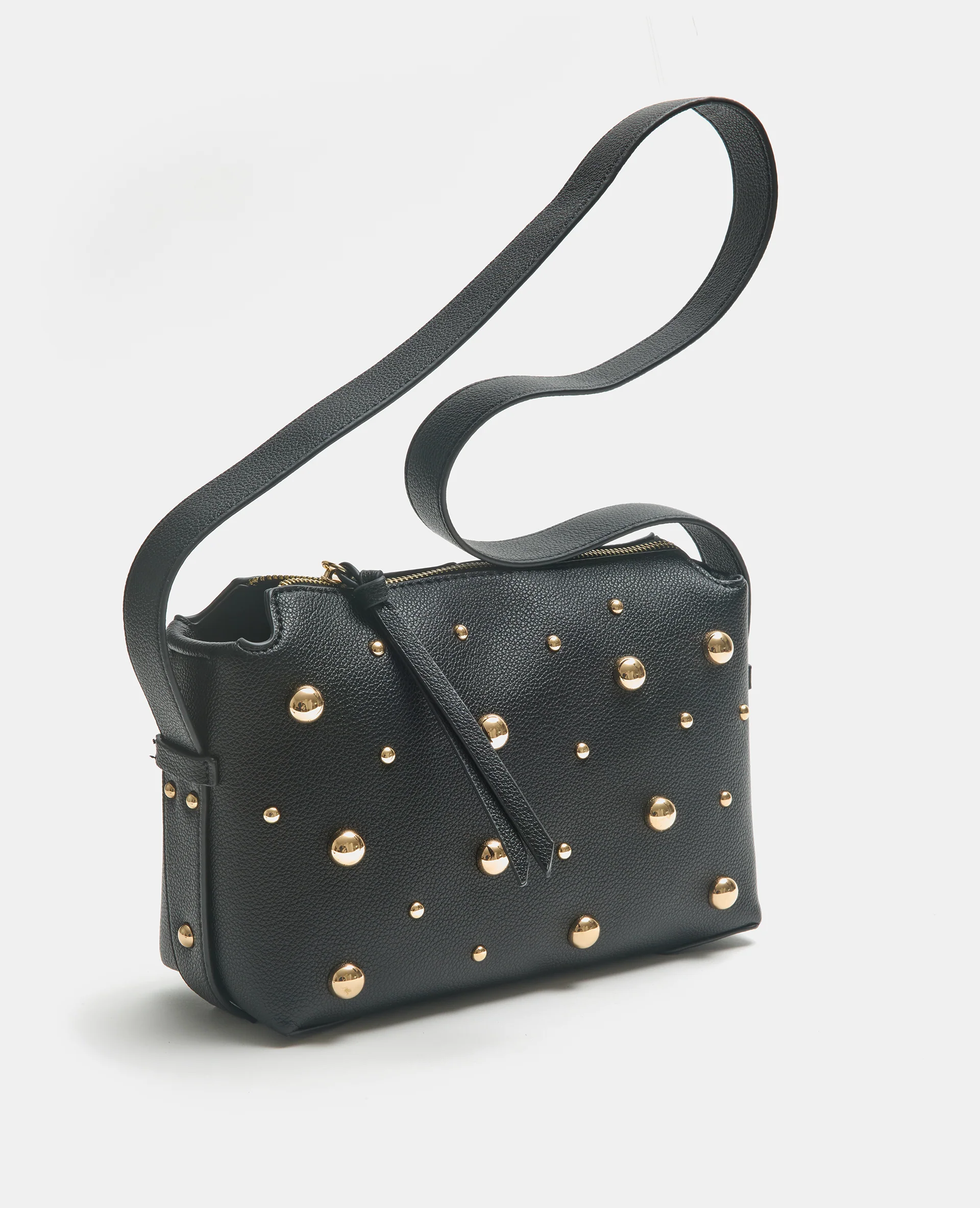 Sac boxy avec clous porté épaule - Image 2