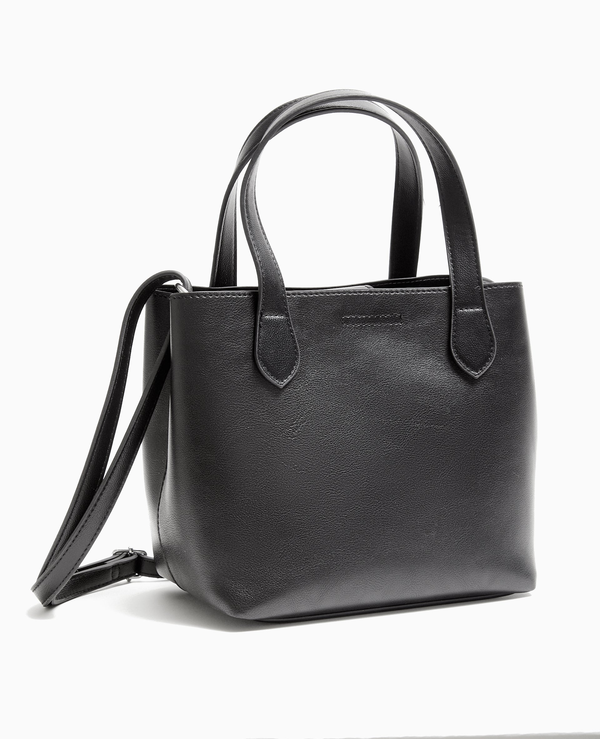Sac carré avec poignées et bandoulière