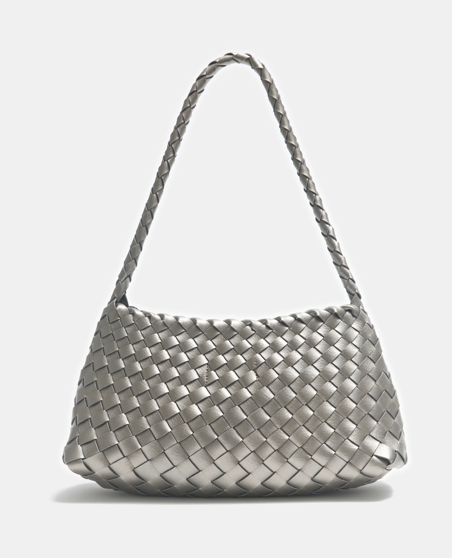 Sac en simili tressé porté épaule - Image 5