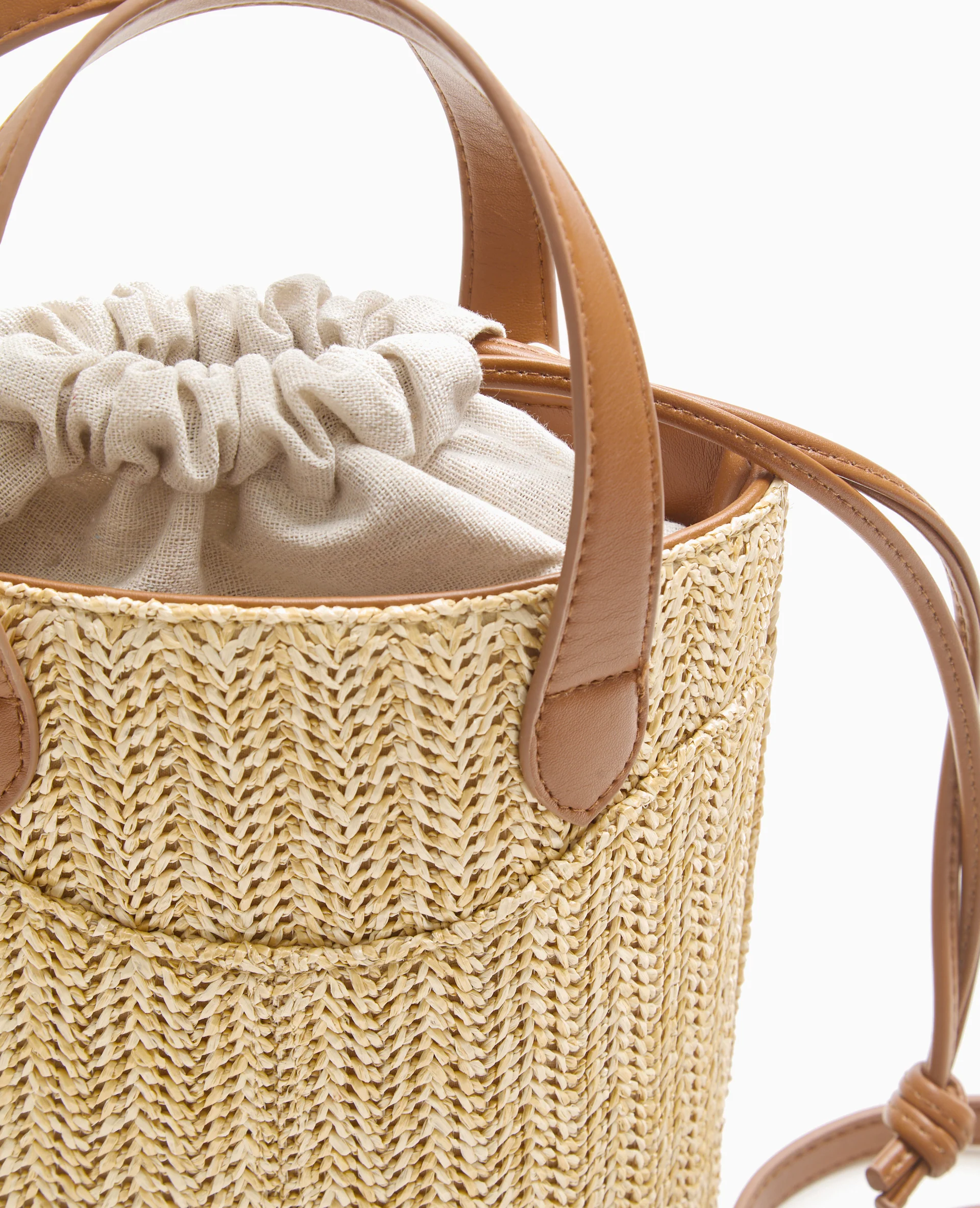 Sac seau en raphia - Image 3