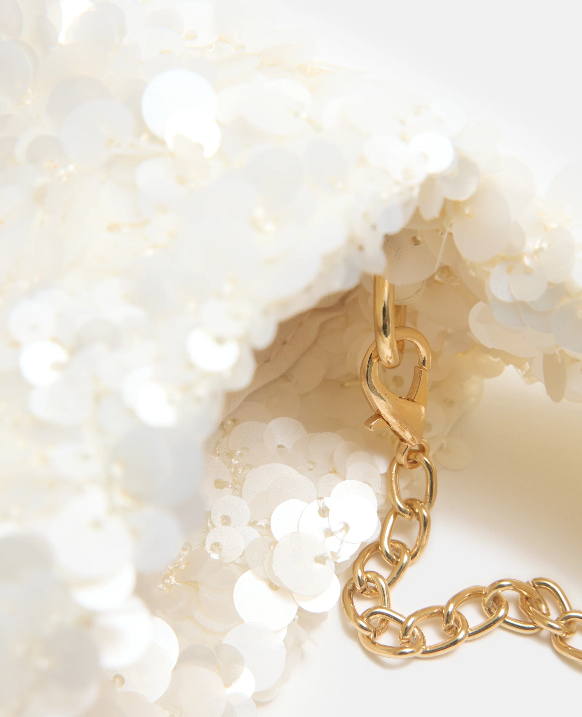 Sac sequins avec poignée et bandoulière chaîne - Image 4
