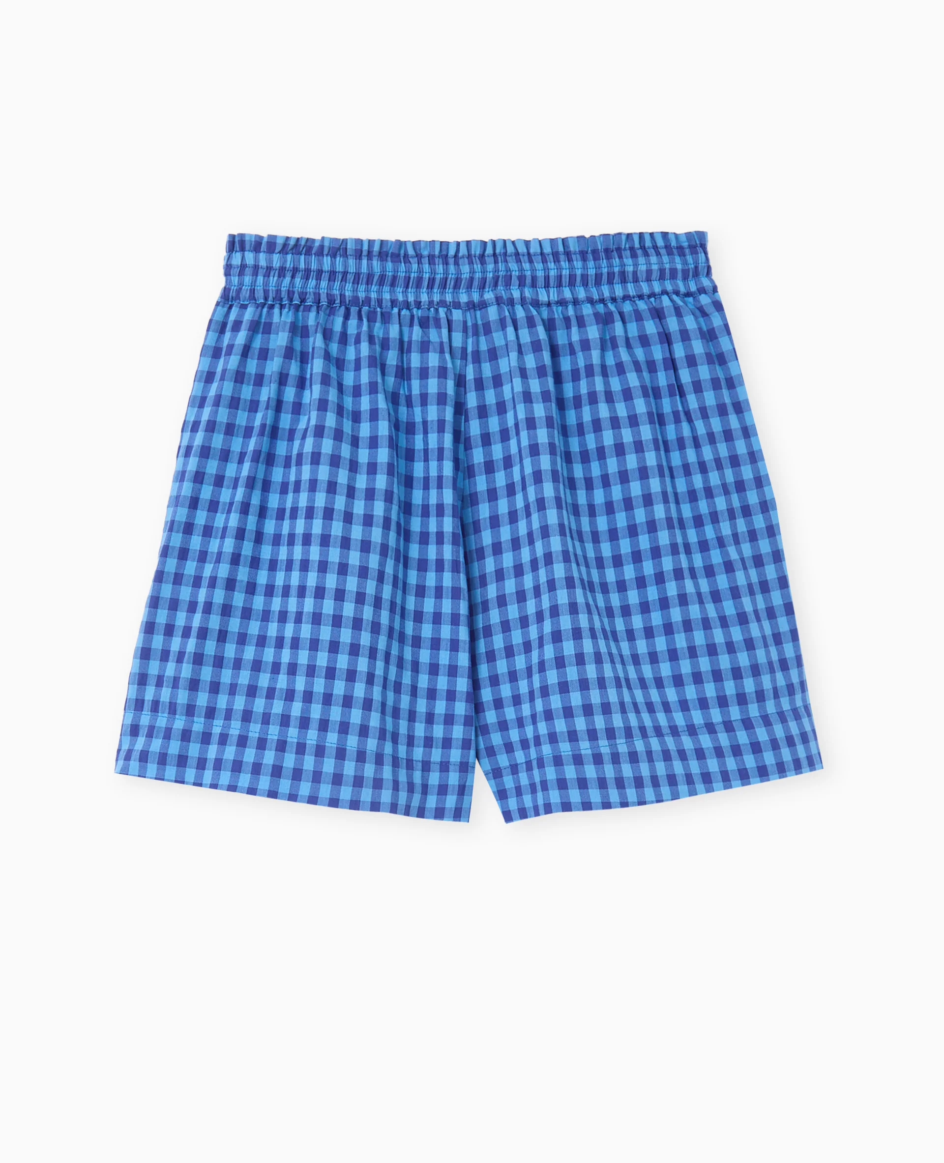 Short taille élastiquée motif vichy - Image 4