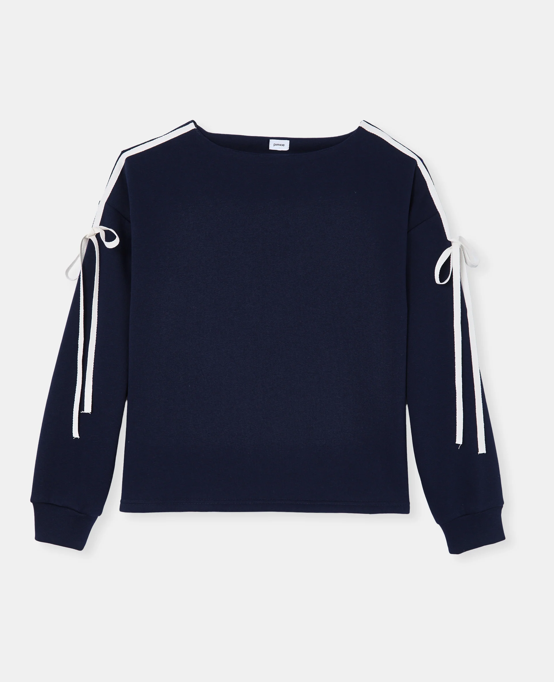 Sweat ample avec détail nœuds sur les manches - Image 4