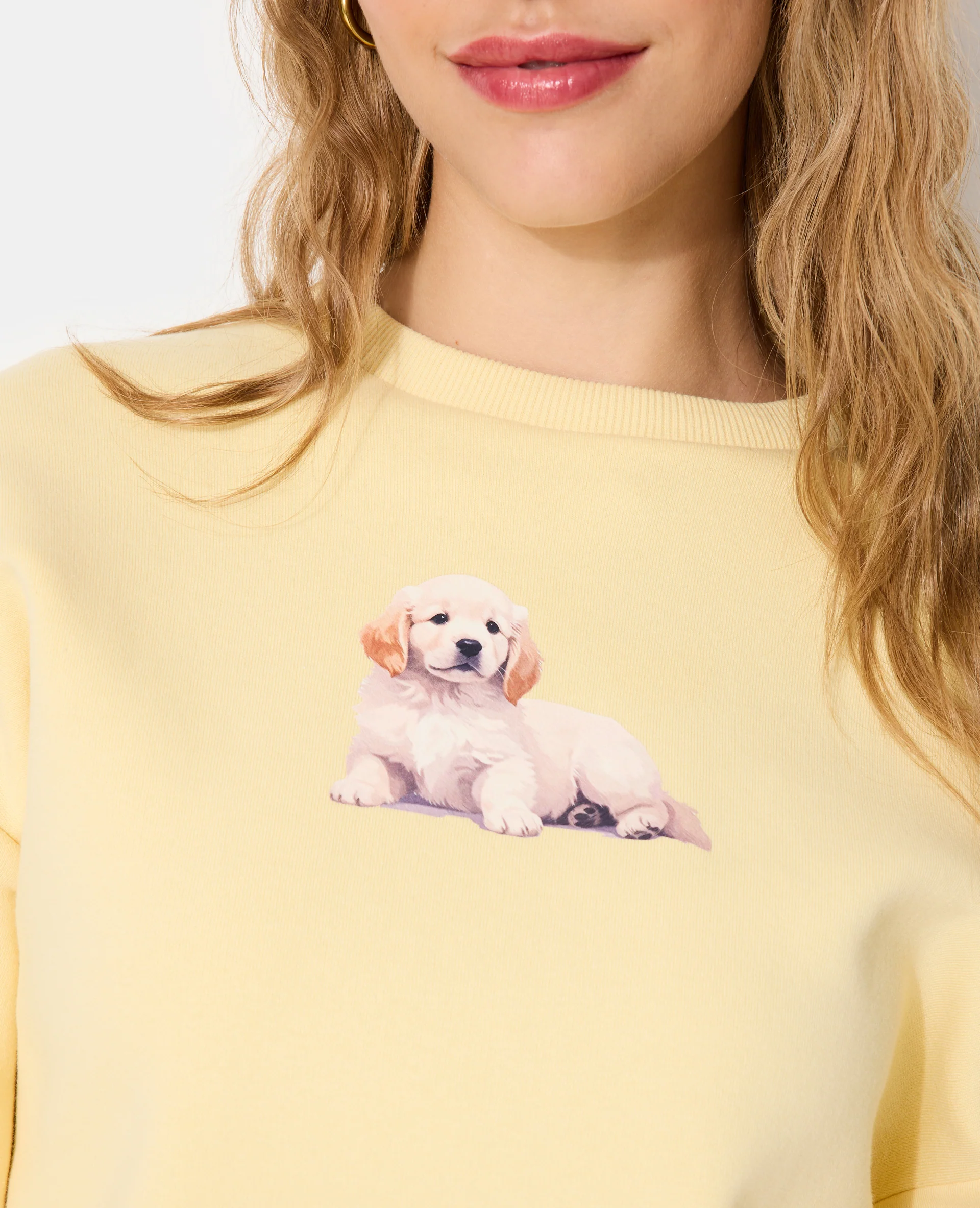 Sweat avec print chiot - Image 2