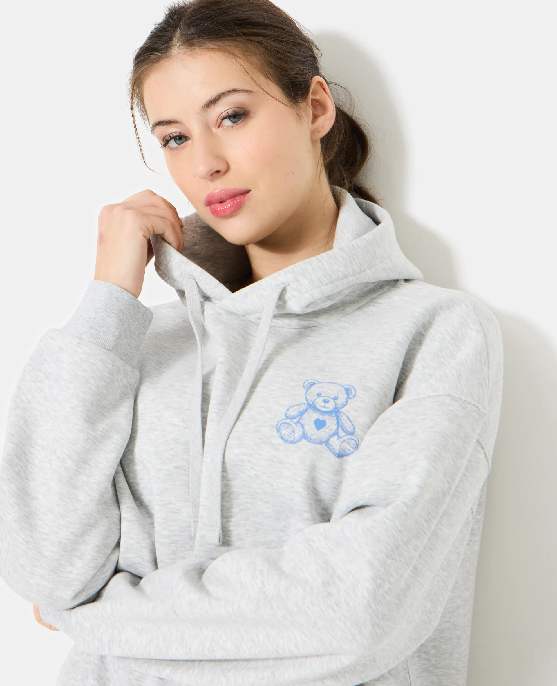Sweat capuche oversize avec ourson - Image 2