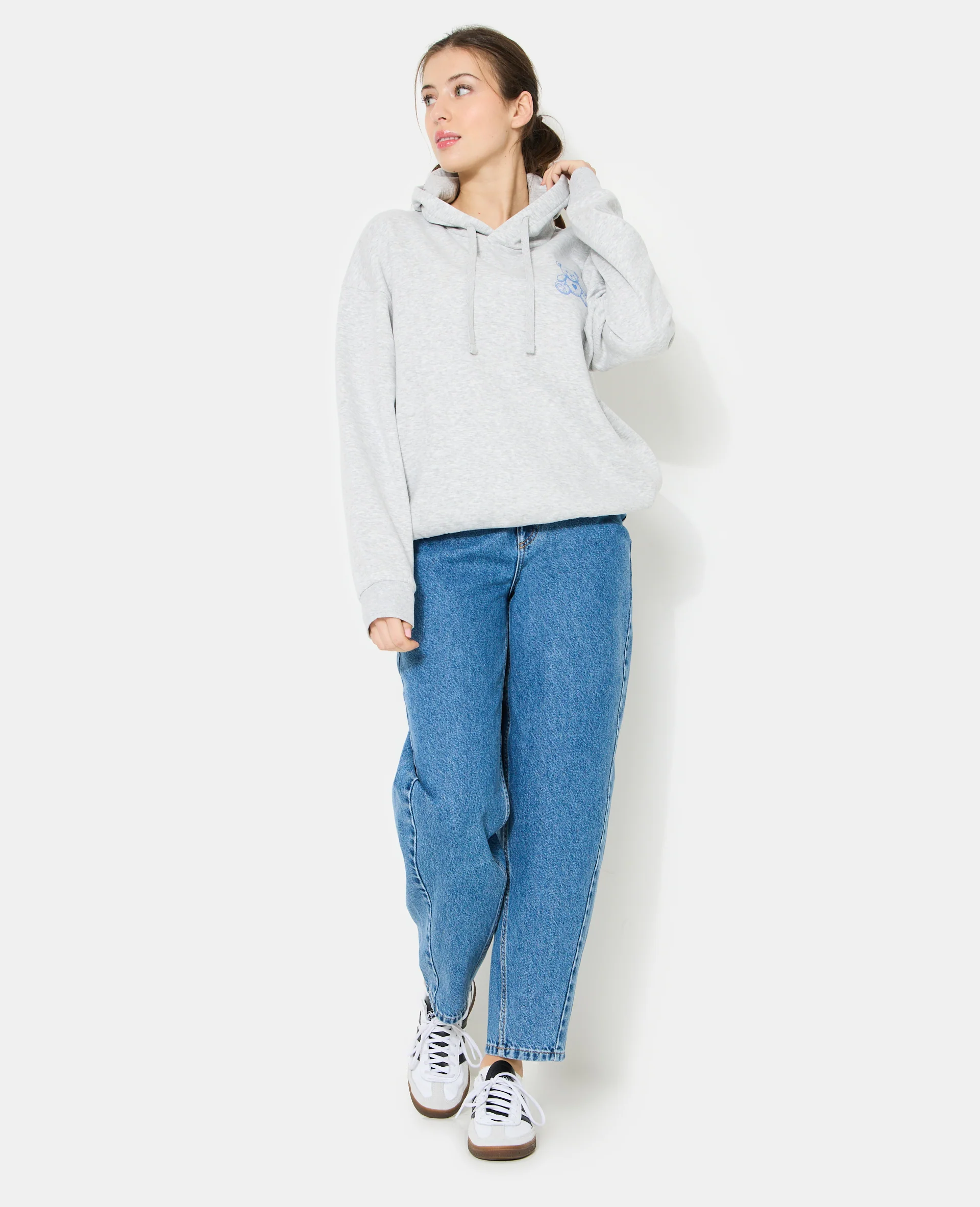 Sweat capuche oversize avec ourson - Image 5