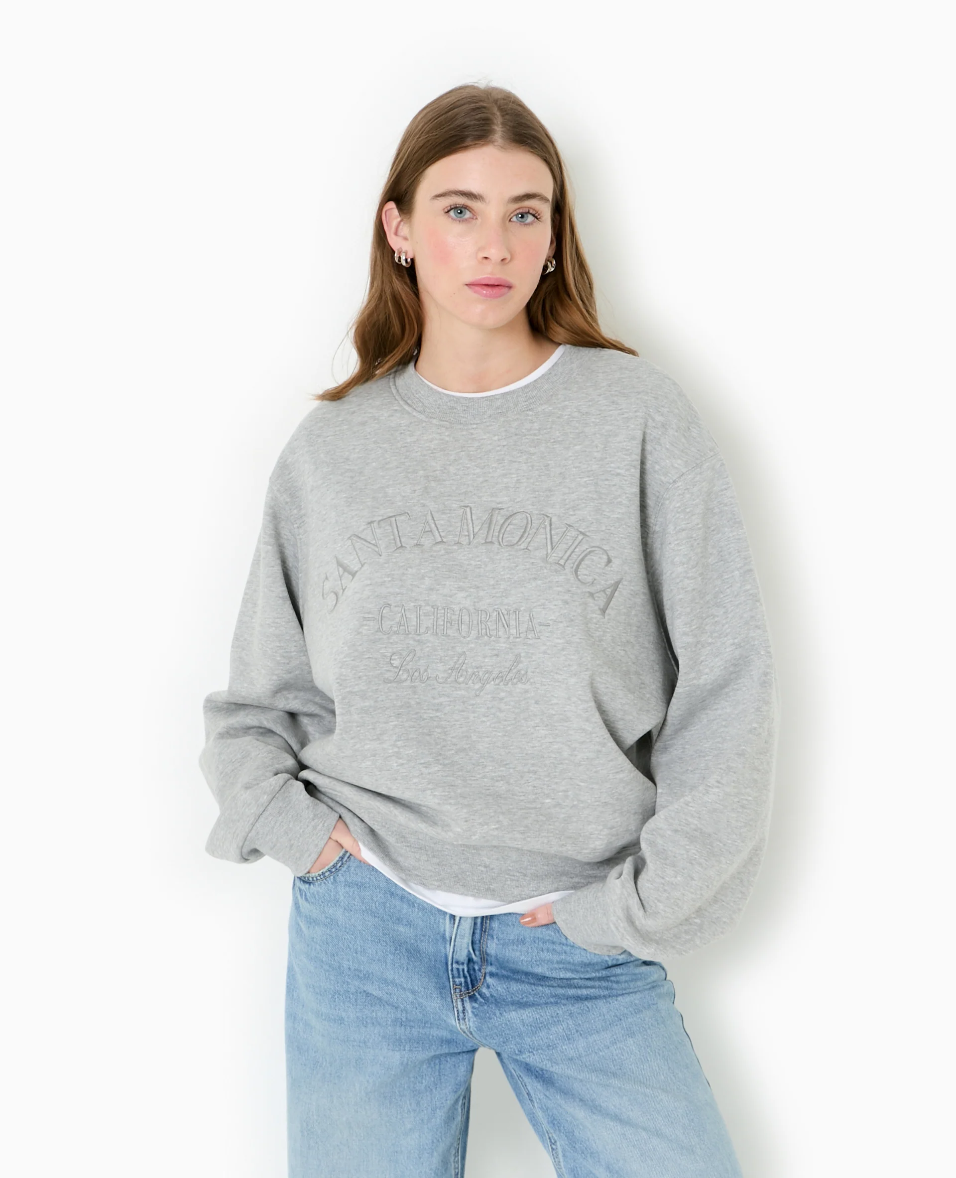 Sweat col rond avec broderie - Image 5