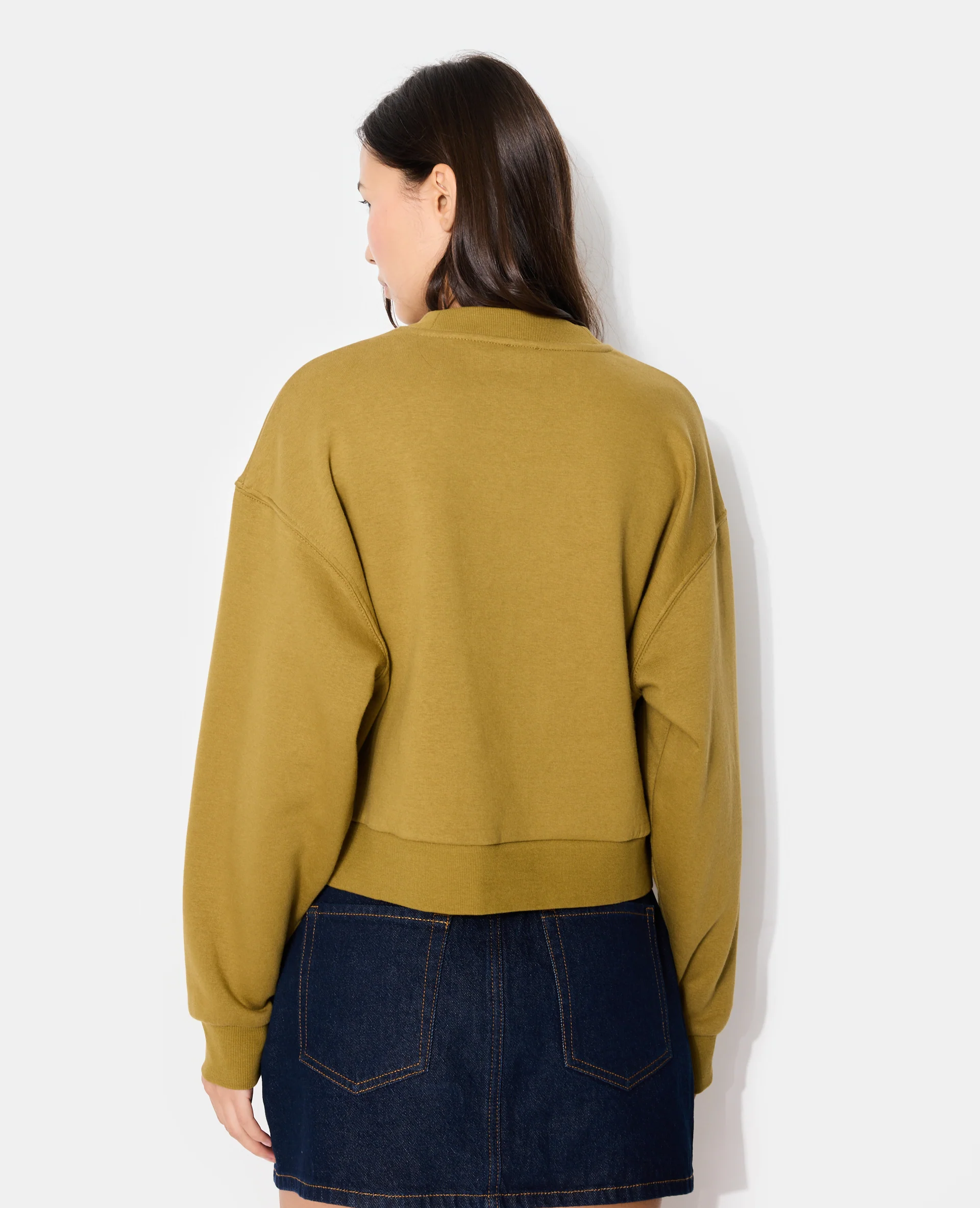 Sweat col rond avec broderie poitrine - Image 6
